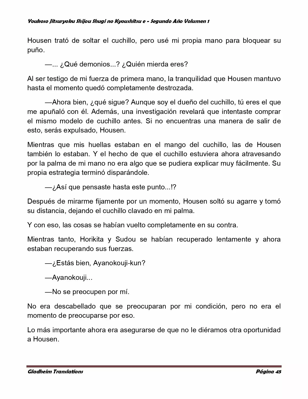 Página 45 del Manga