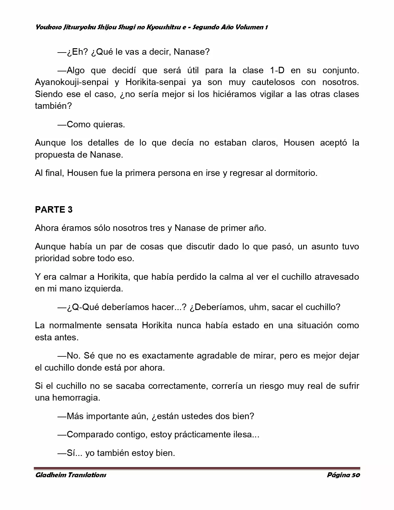 Página 50 del Manga