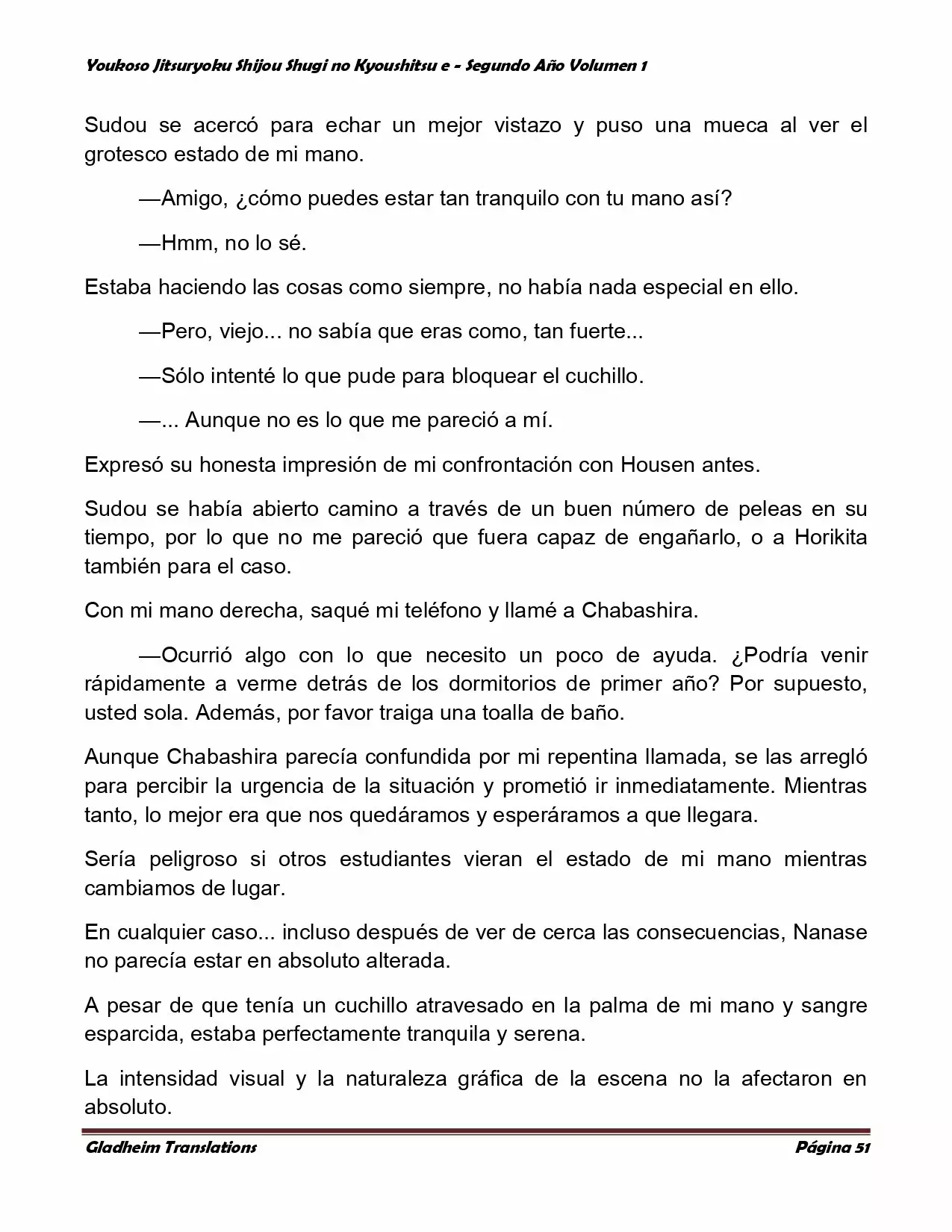 Página 51 del Manga