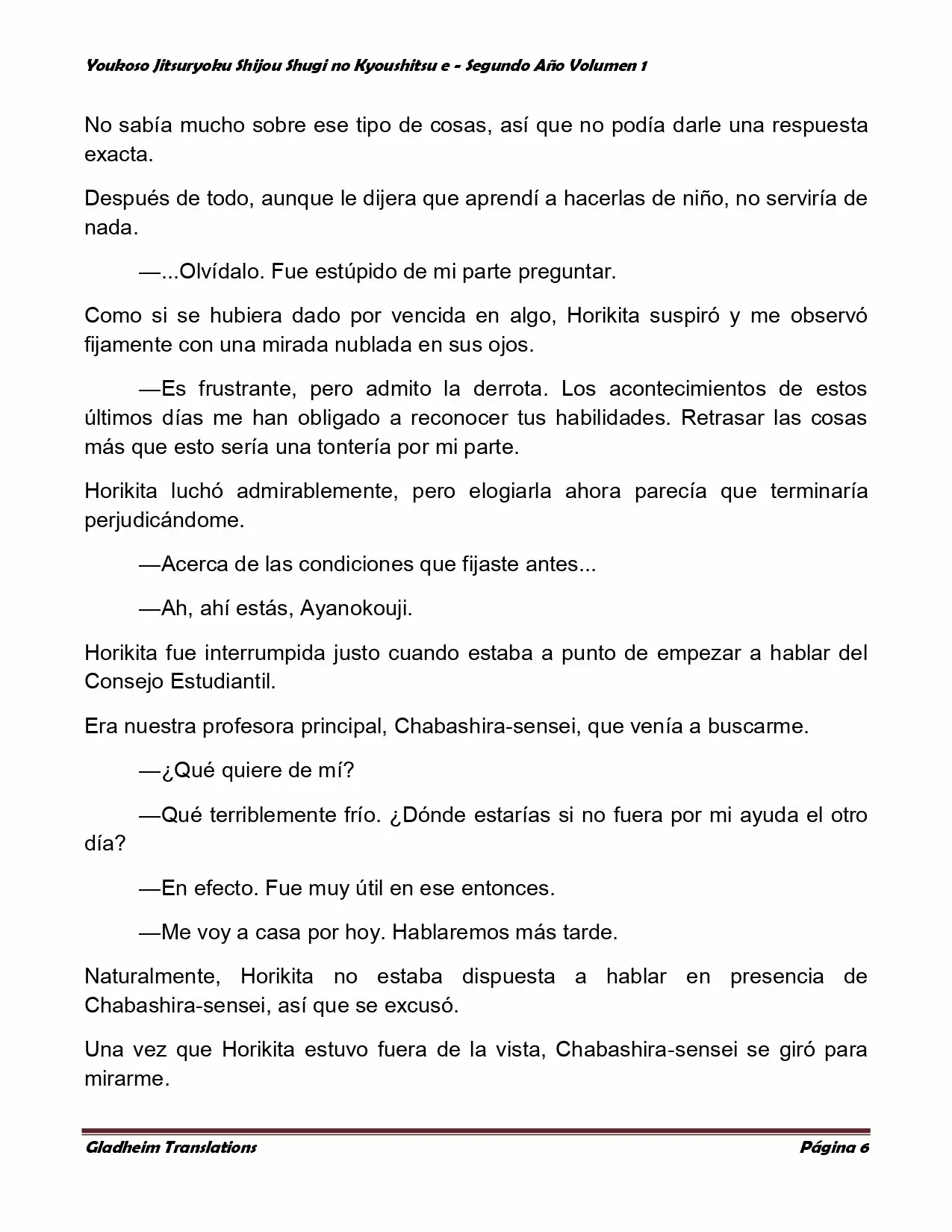 Página 6 del Manga