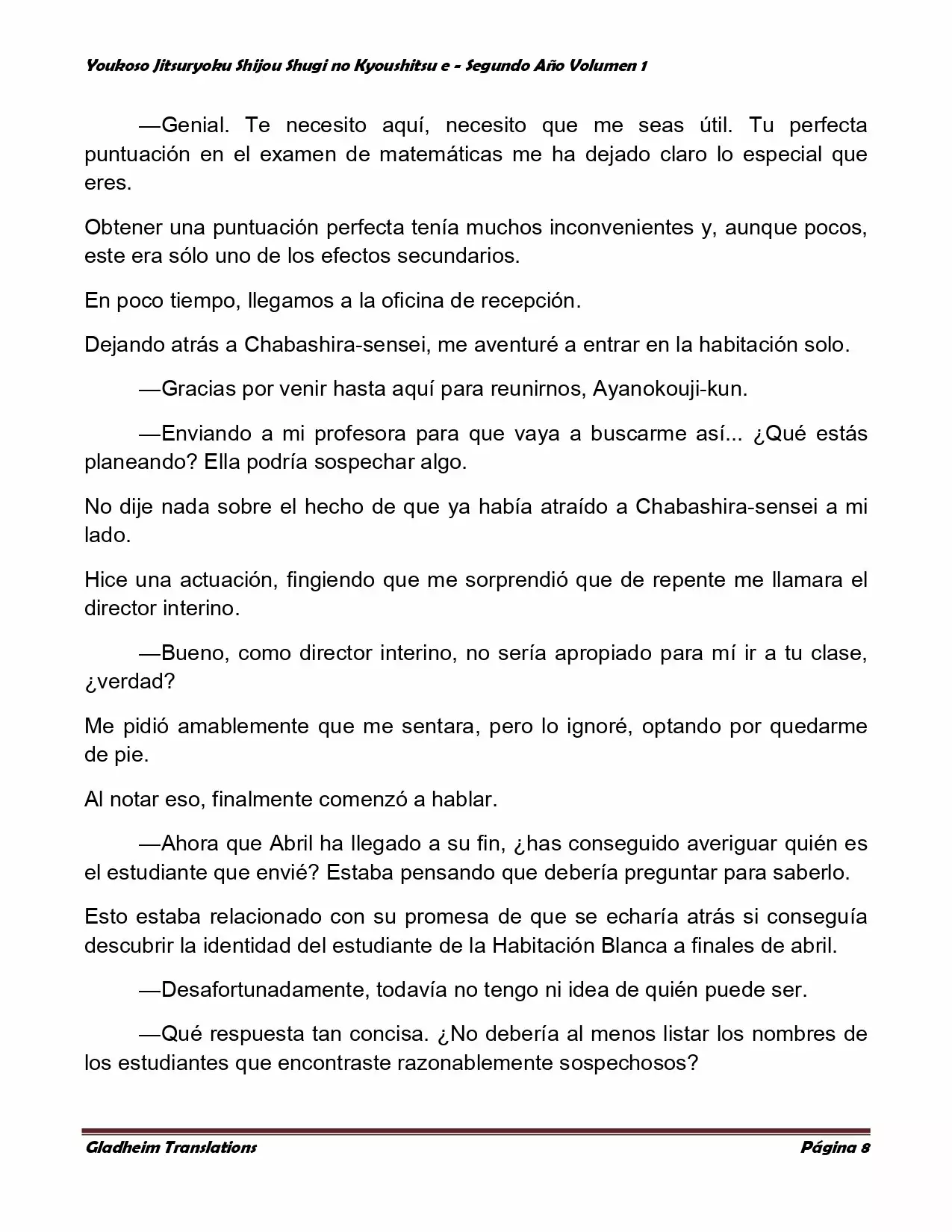 Página 8 del Manga