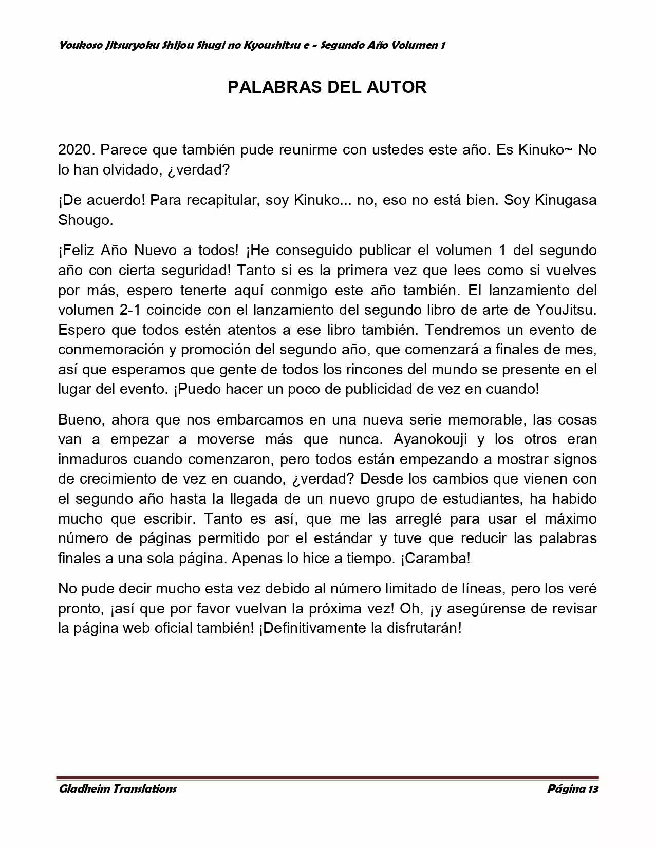 Página 13 del Manga