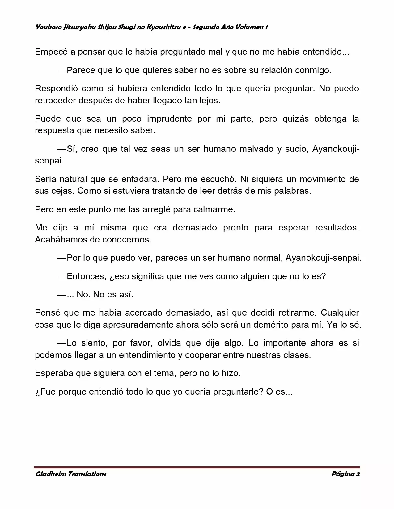Página 2 del Manga