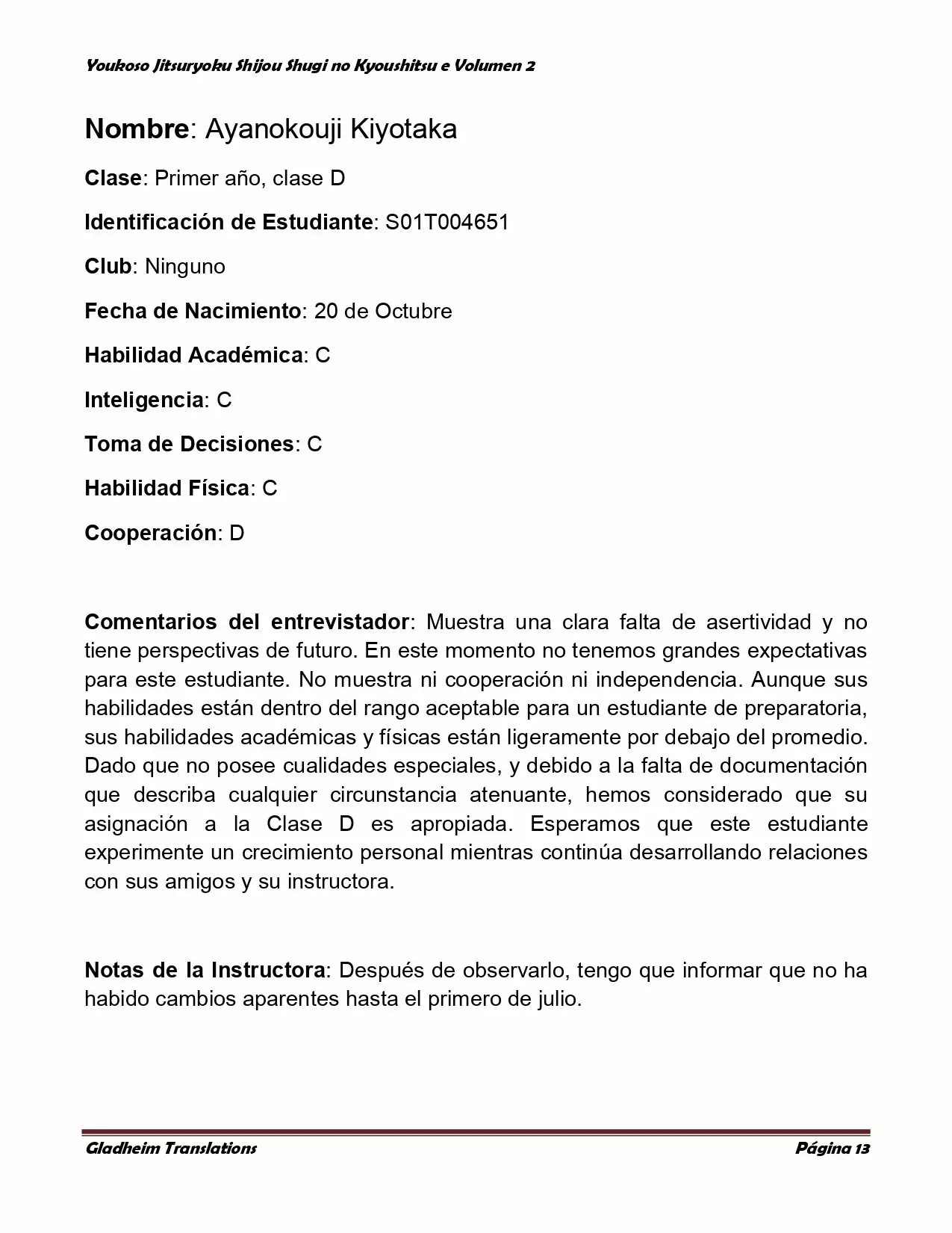 Página 13 del Manga