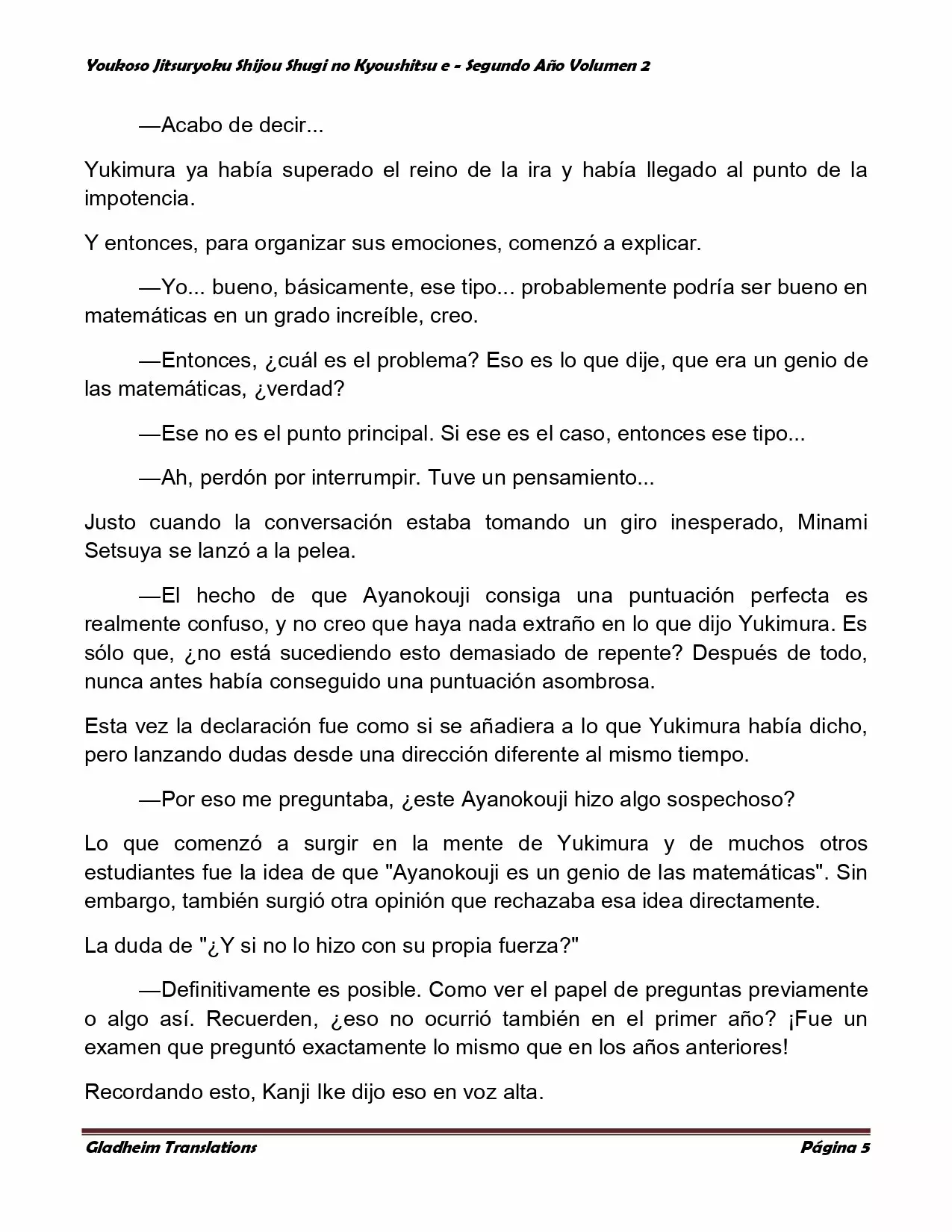 Página 5 del Manga