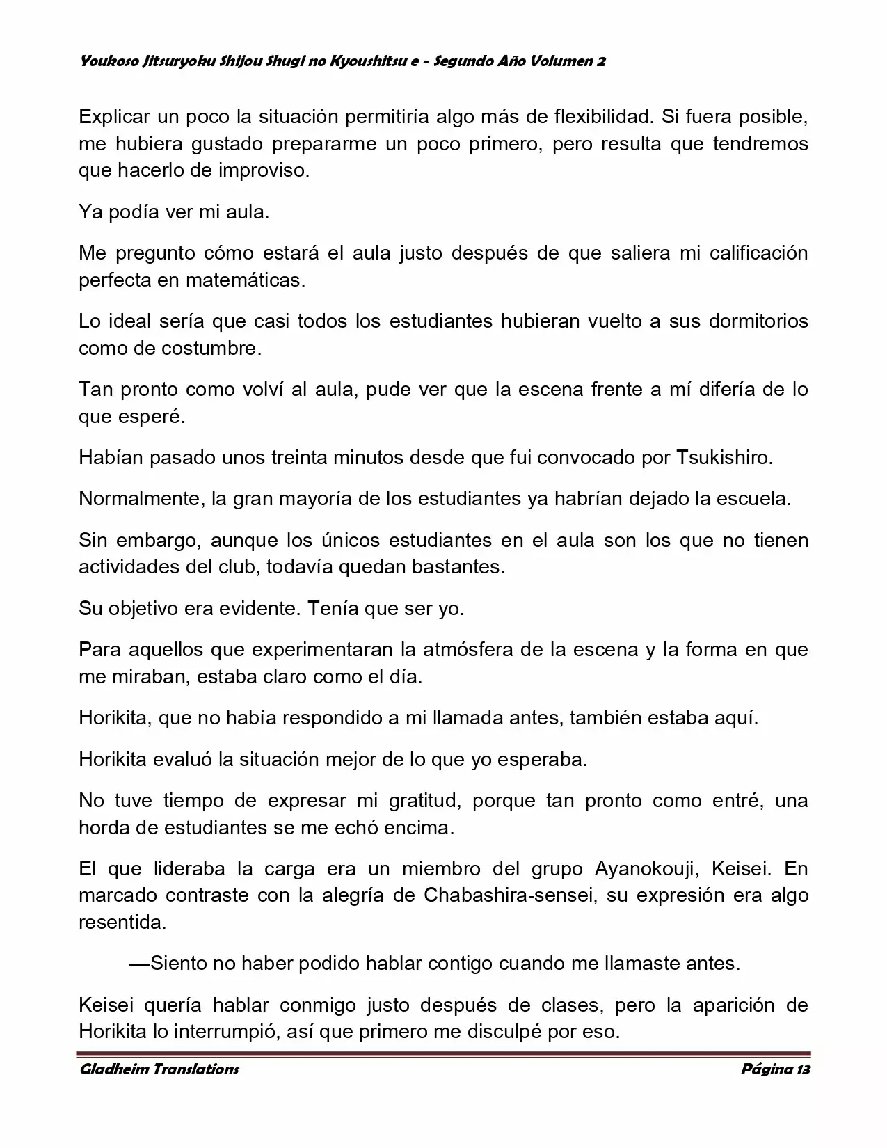 Página 13 del Manga