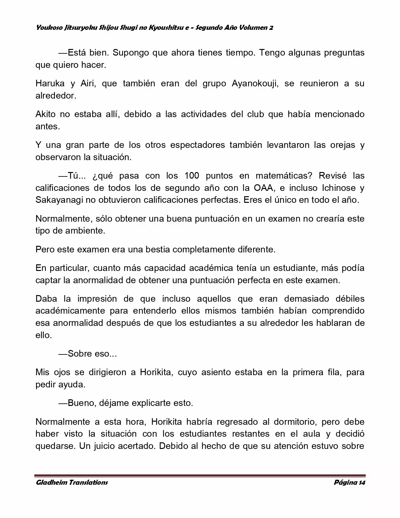 Página 14 del Manga