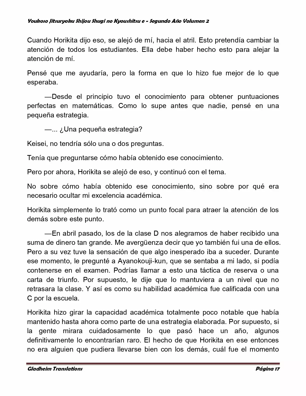 Página 17 del Manga