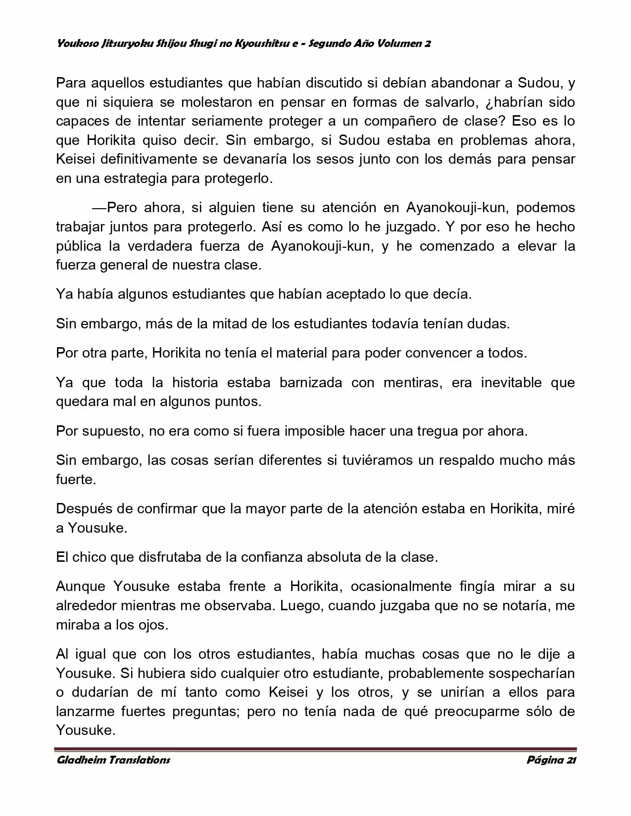 Página 21 del Manga