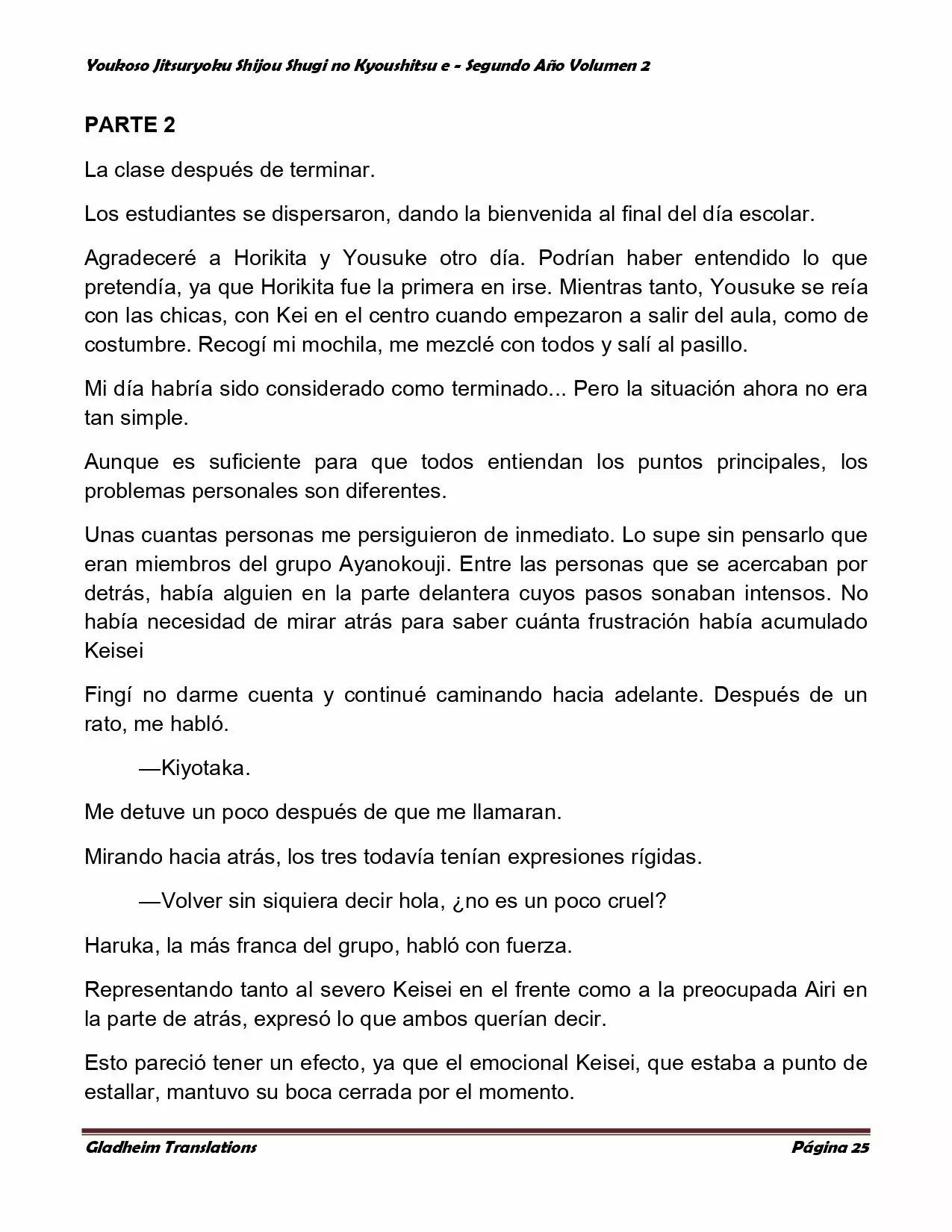 Página 25 del Manga