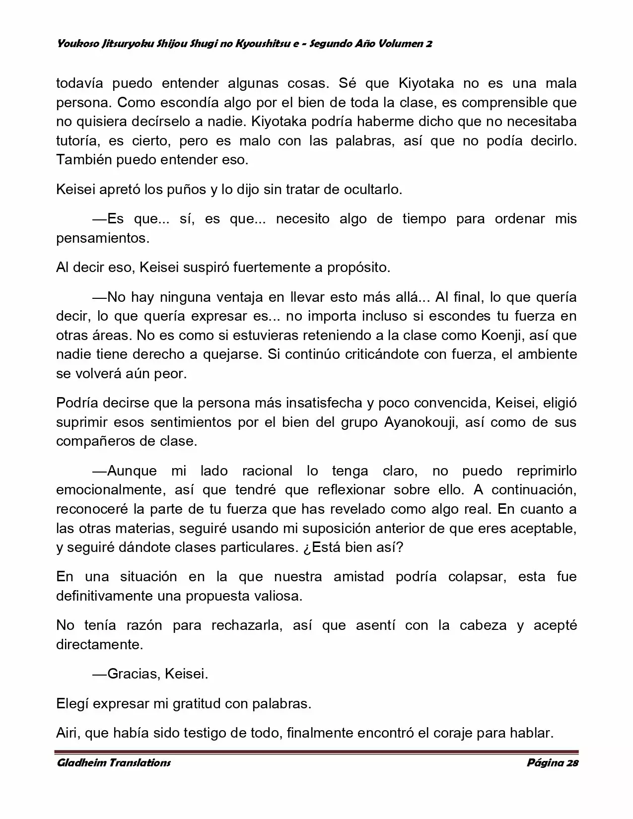 Página 28 del Manga