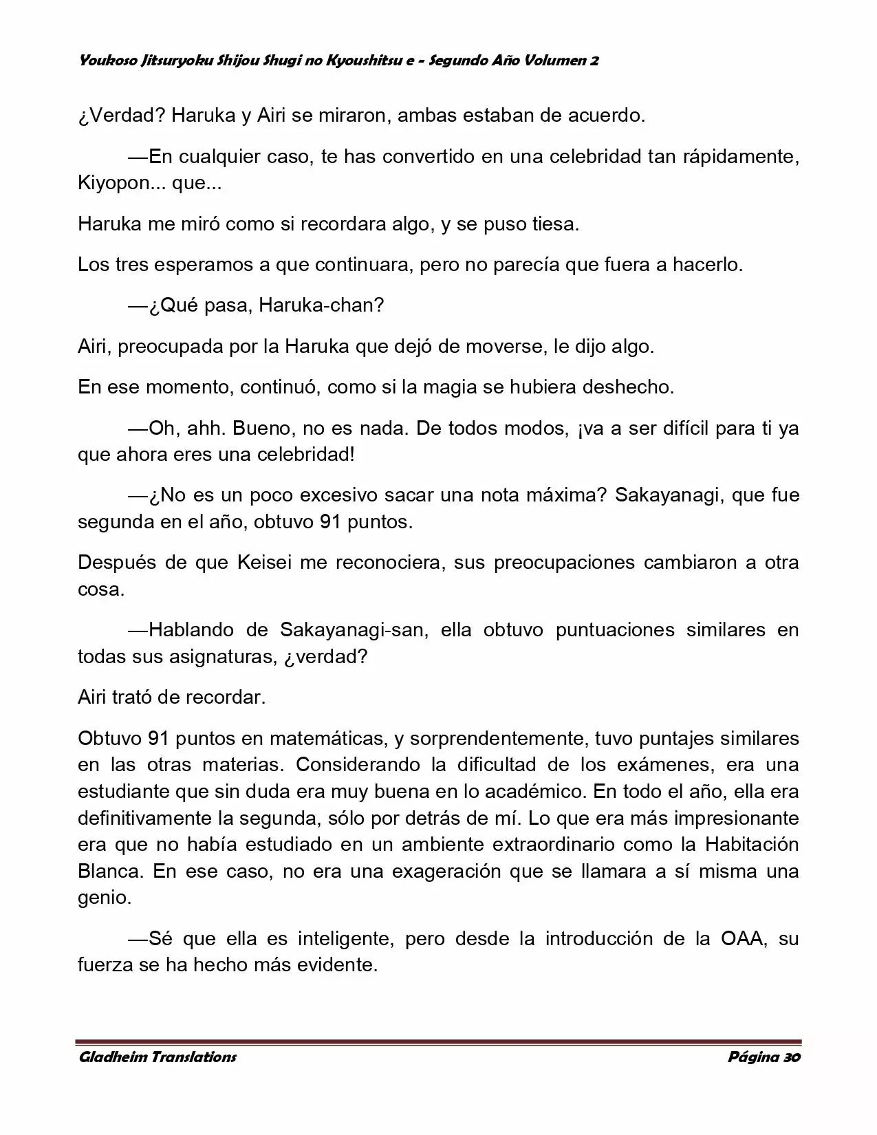 Página 30 del Manga