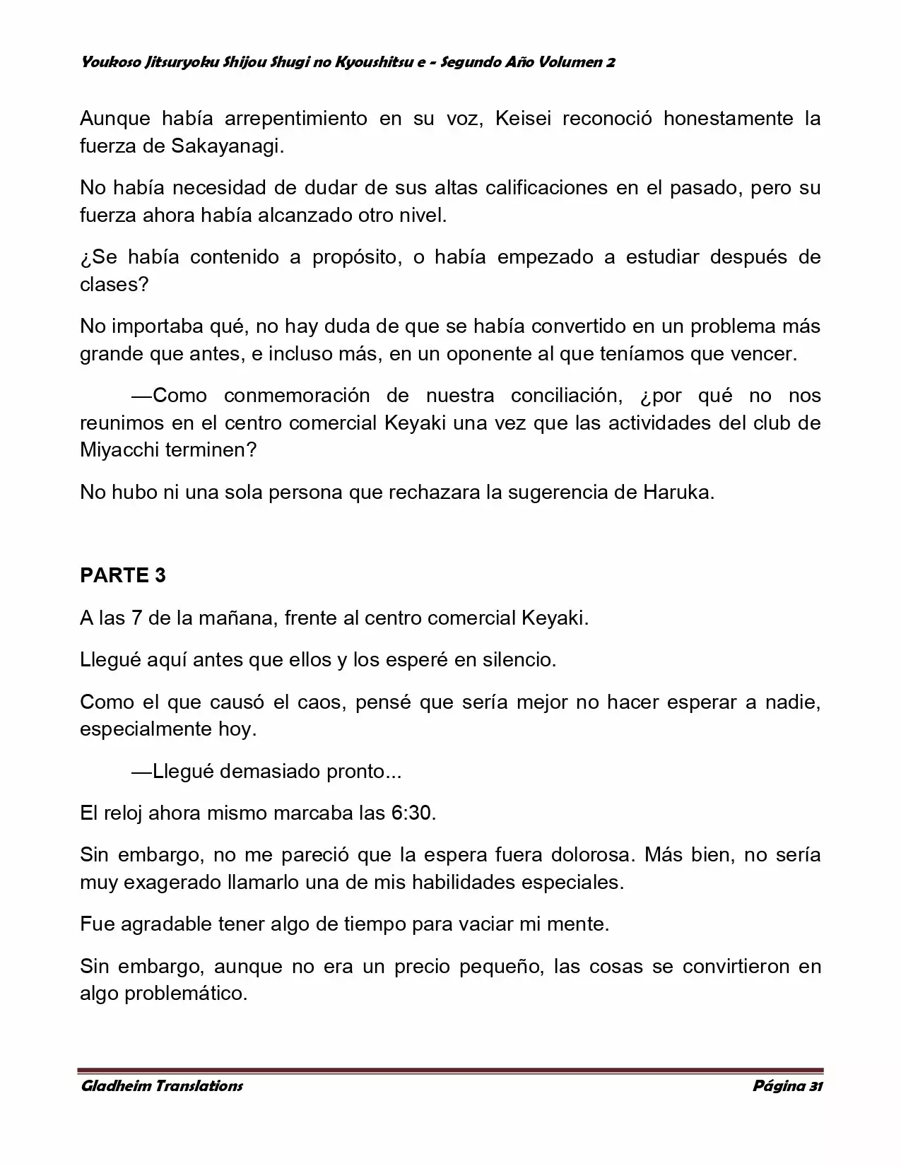 Página 31 del Manga