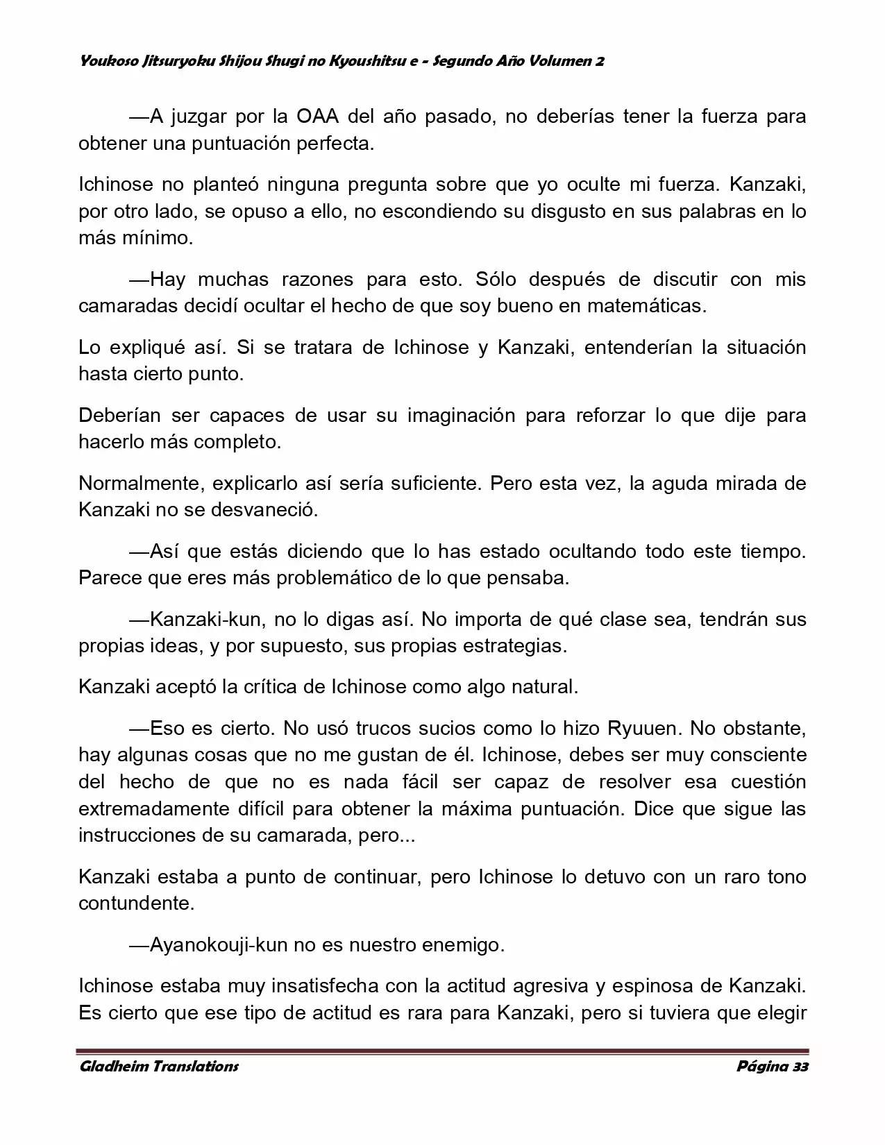 Página 33 del Manga
