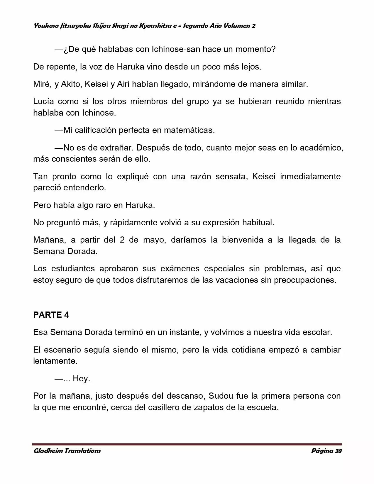 Página 38 del Manga