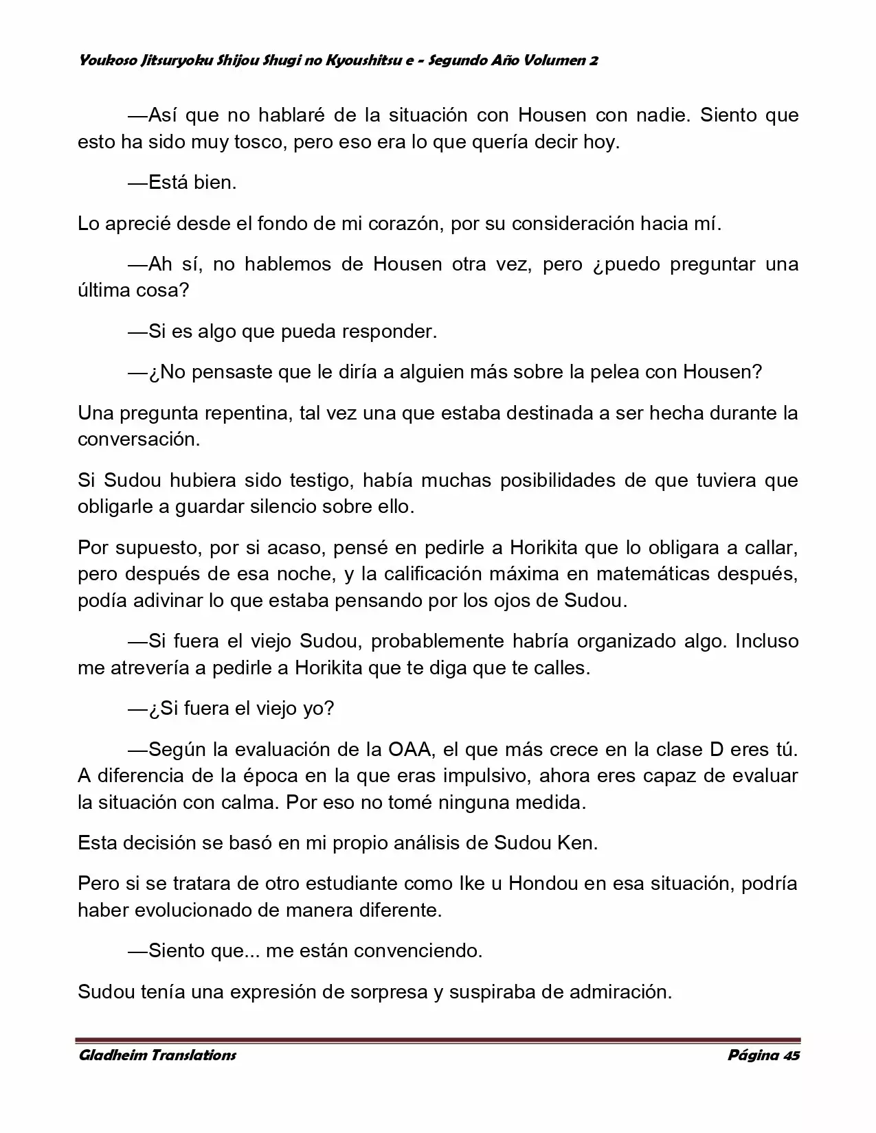 Página 45 del Manga