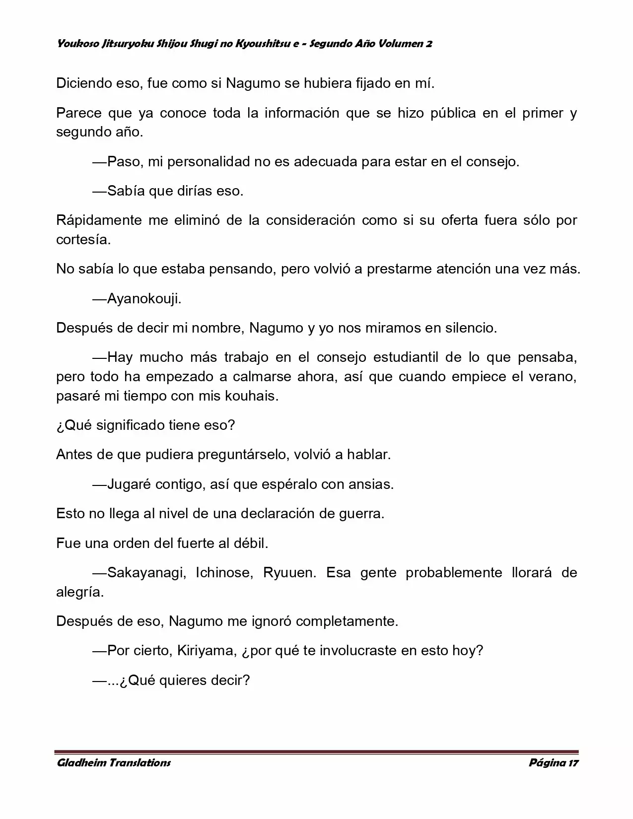 Página 17 del Manga