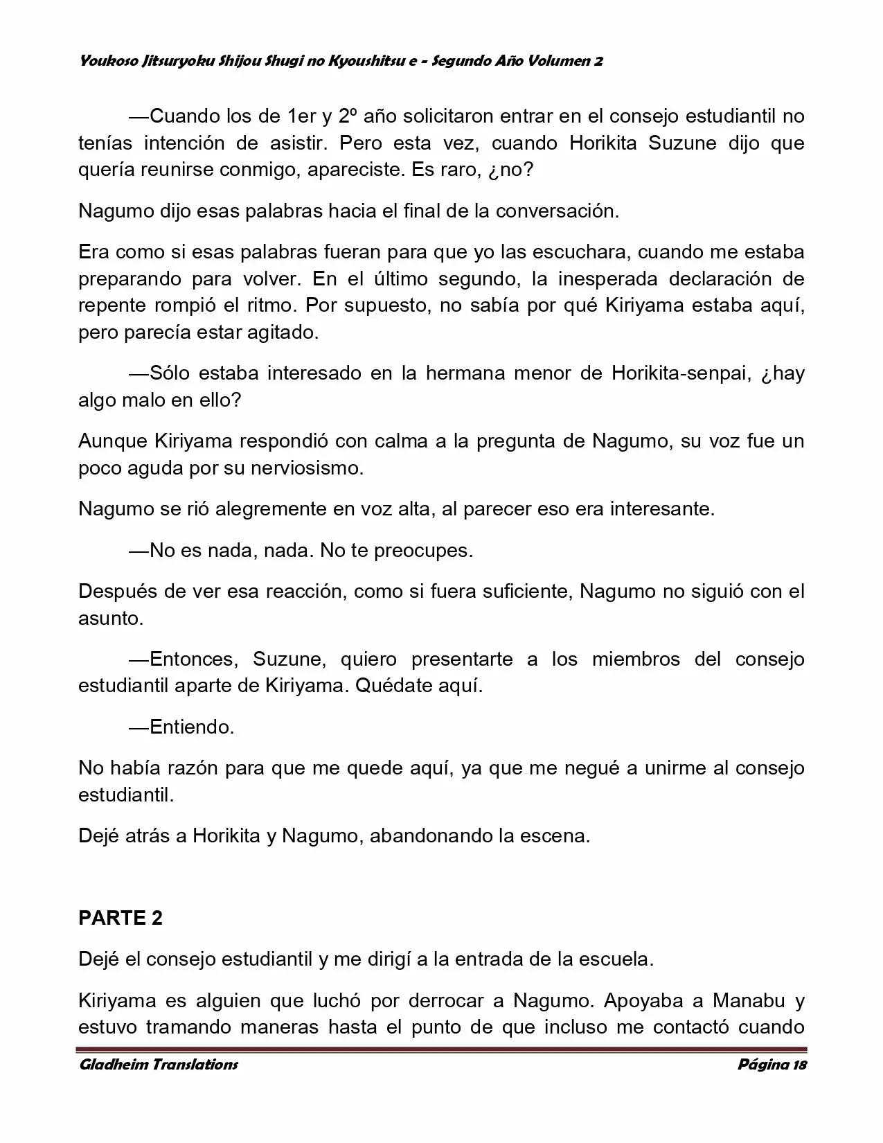 Página 18 del Manga