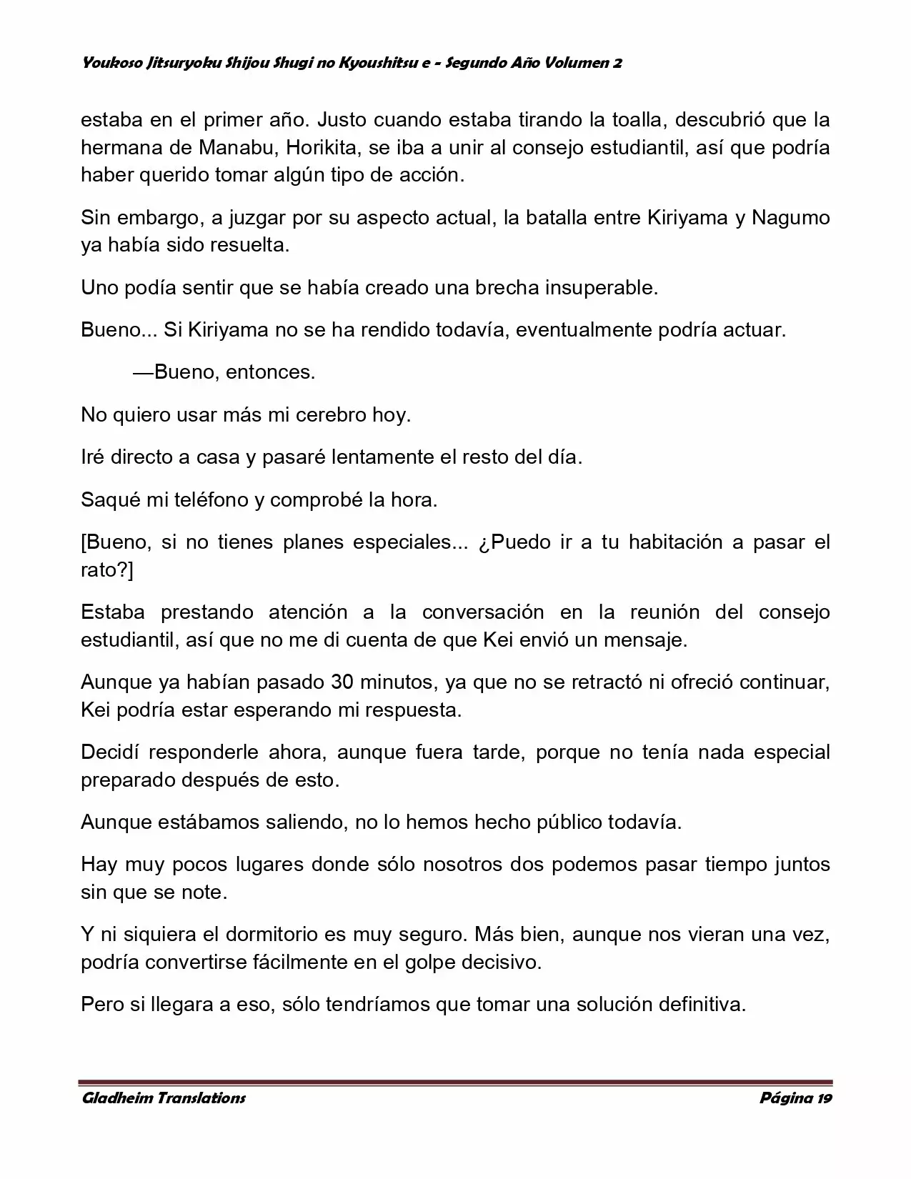 Página 19 del Manga