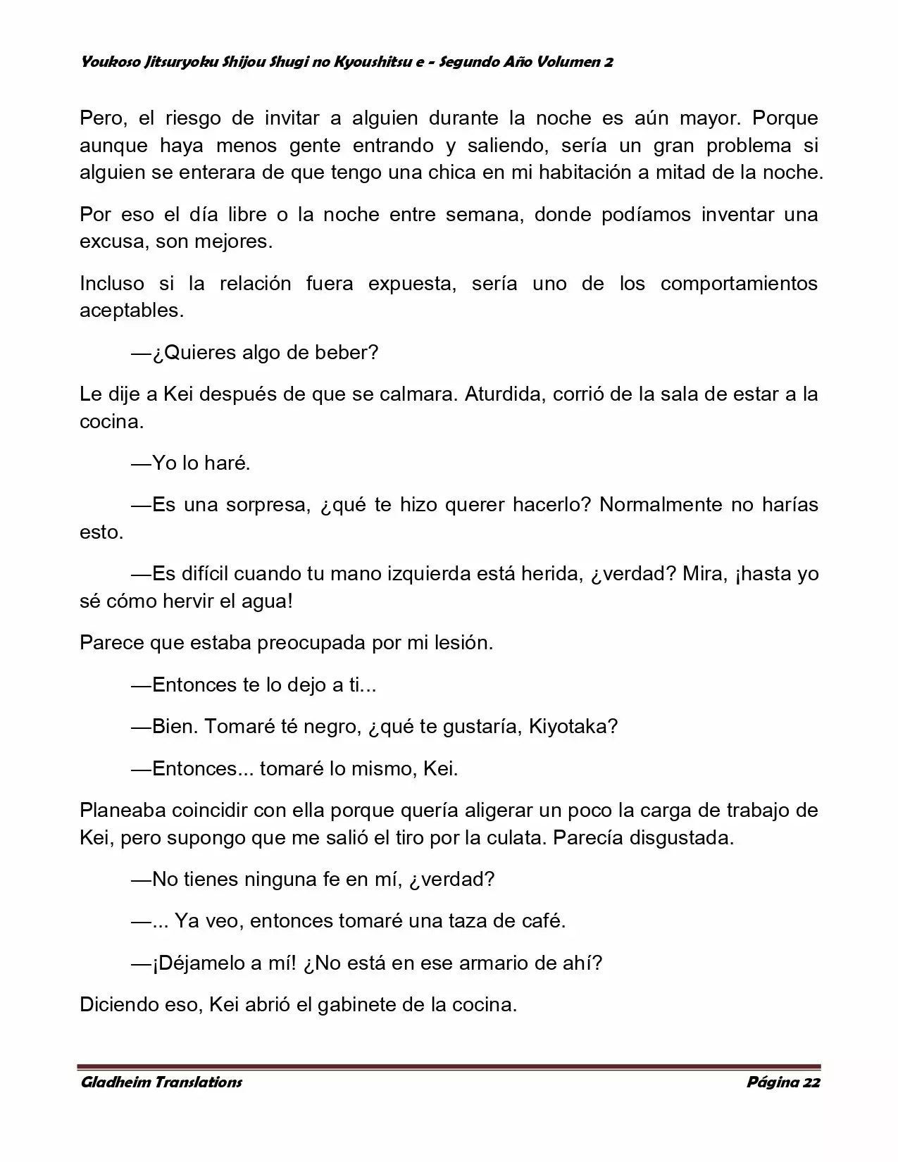 Página 22 del Manga