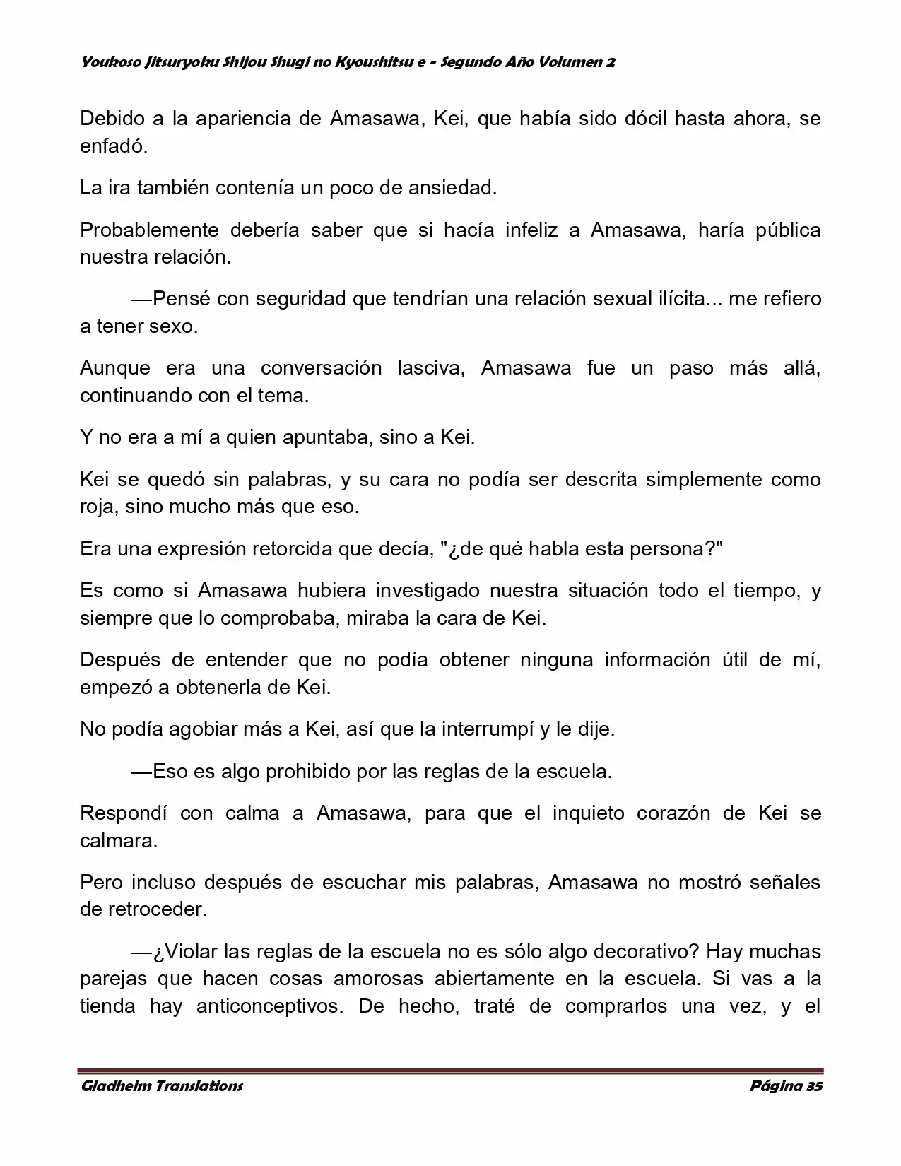 Página 35 del Manga