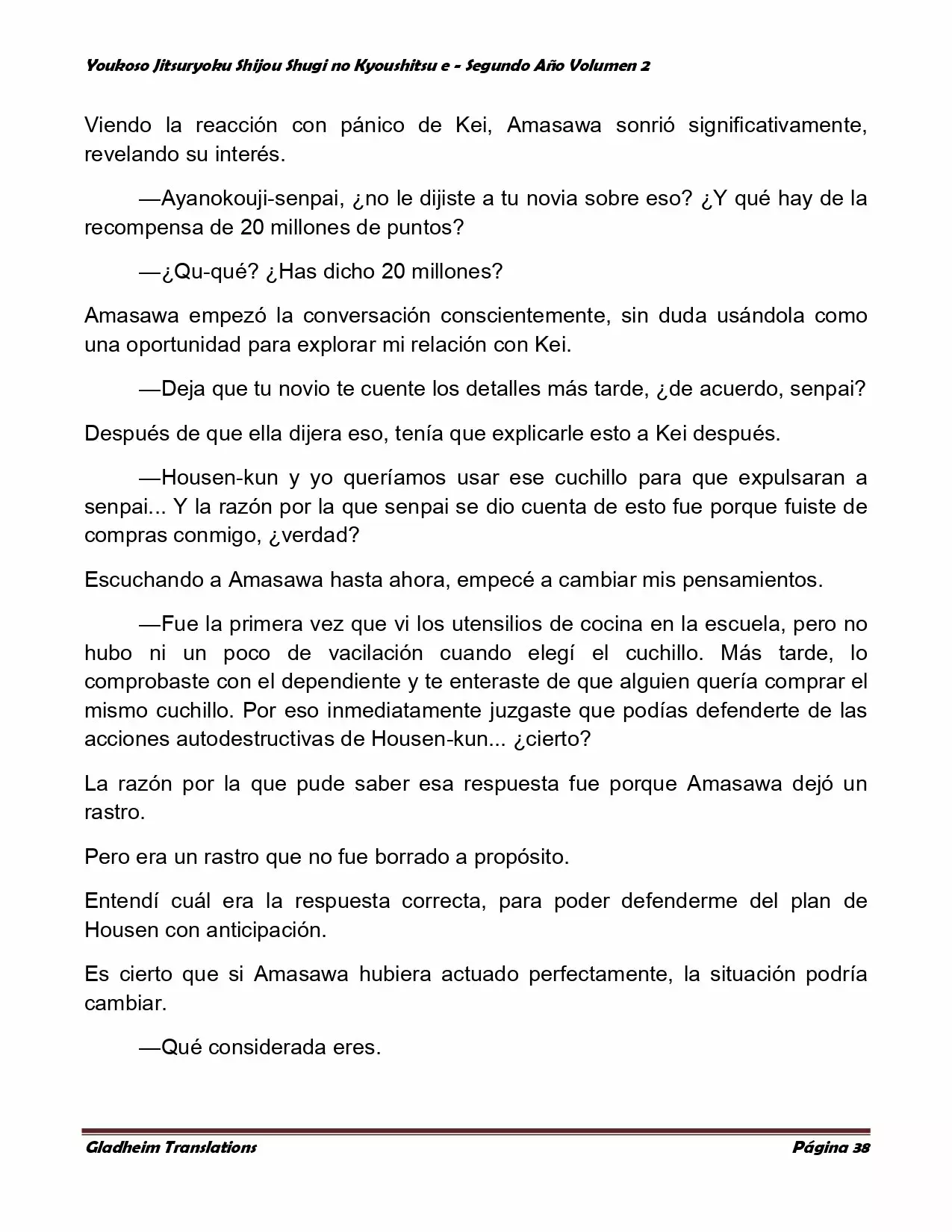 Página 38 del Manga