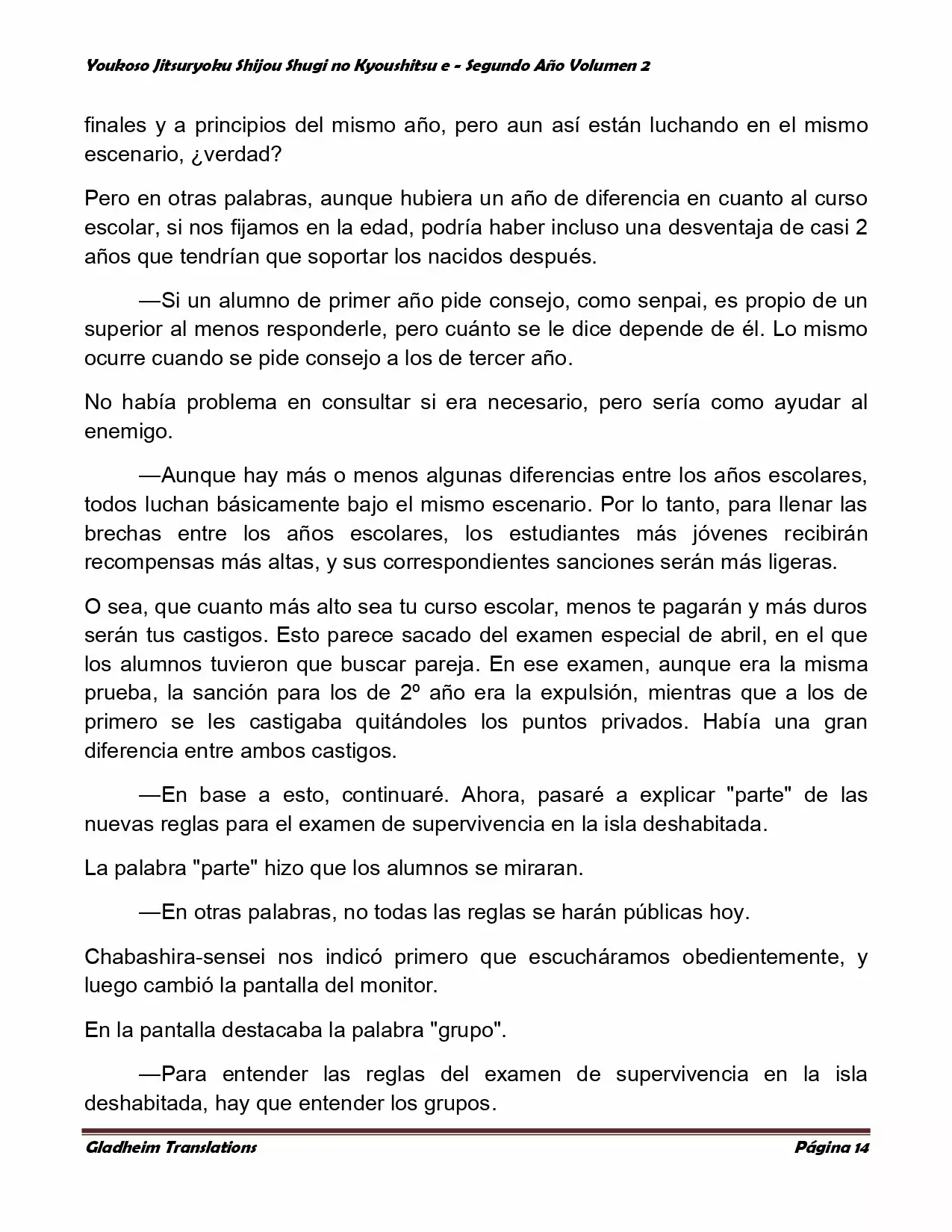 Página 14 del Manga