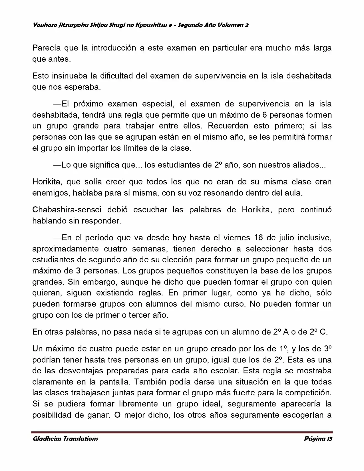 Página 15 del Manga