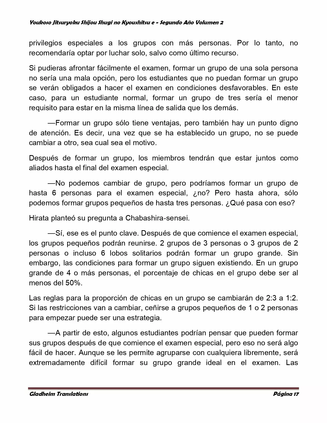 Página 17 del Manga