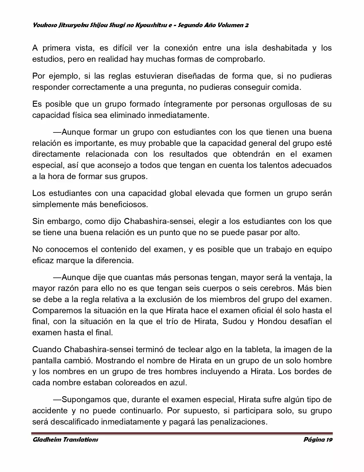 Página 19 del Manga