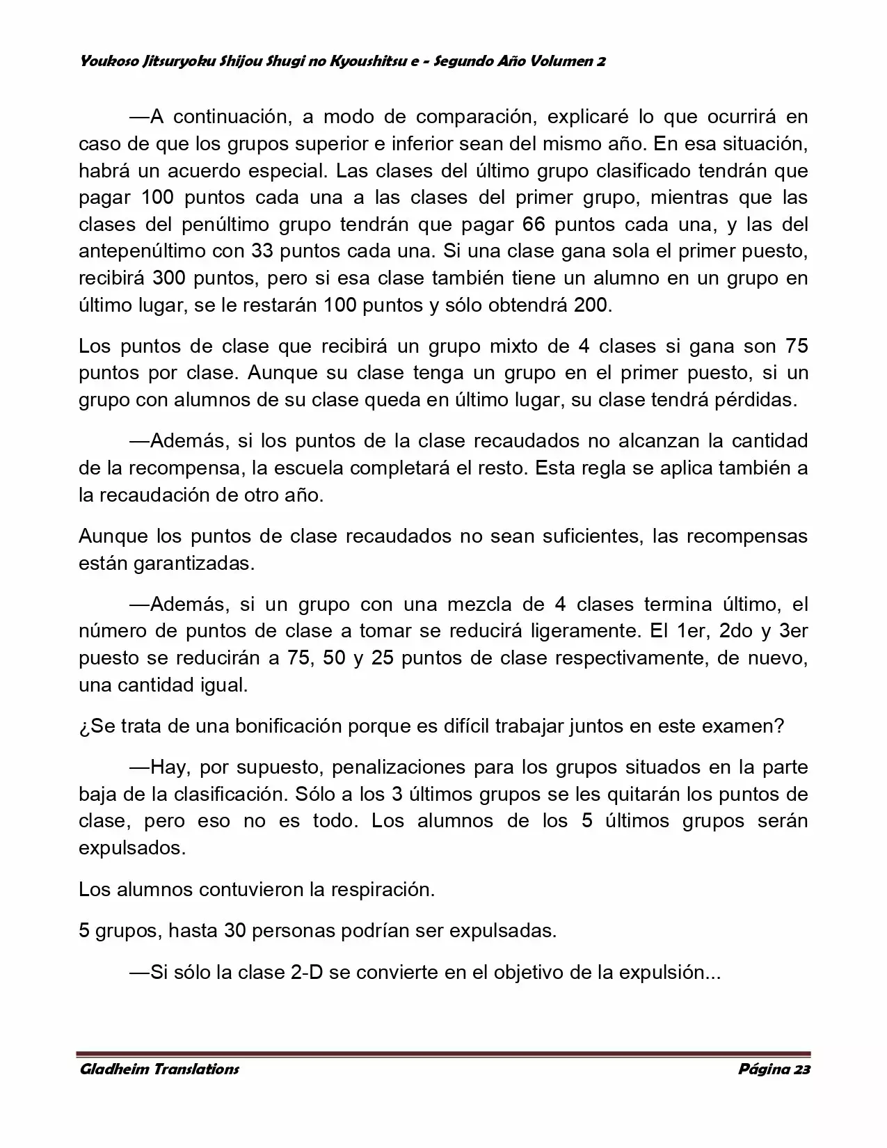 Página 23 del Manga