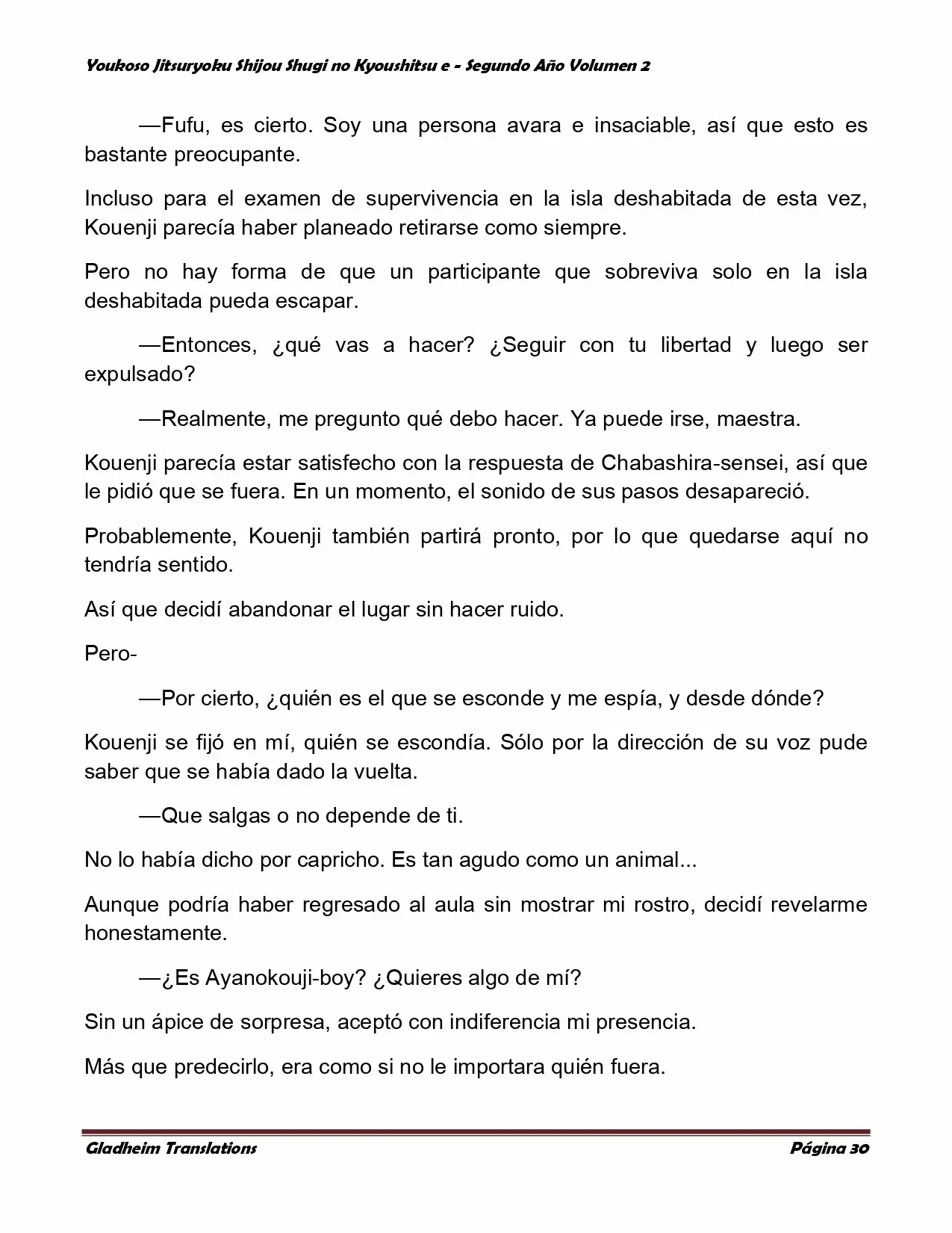 Página 30 del Manga