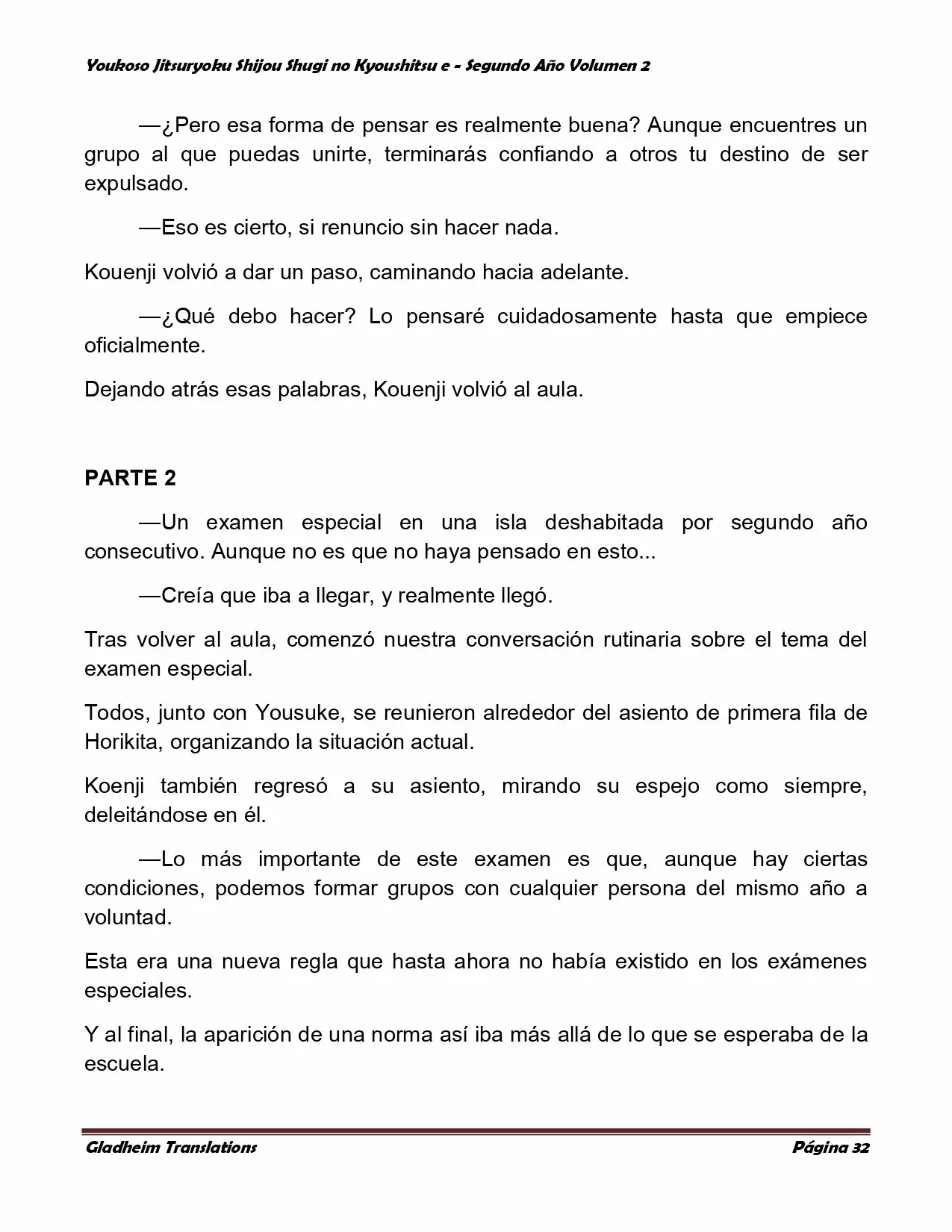 Página 32 del Manga