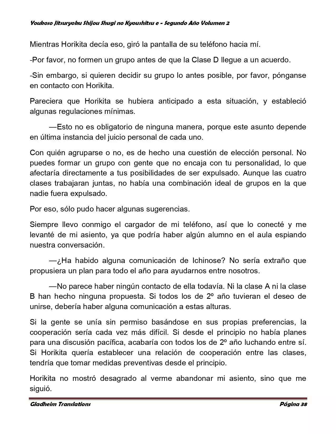 Página 38 del Manga