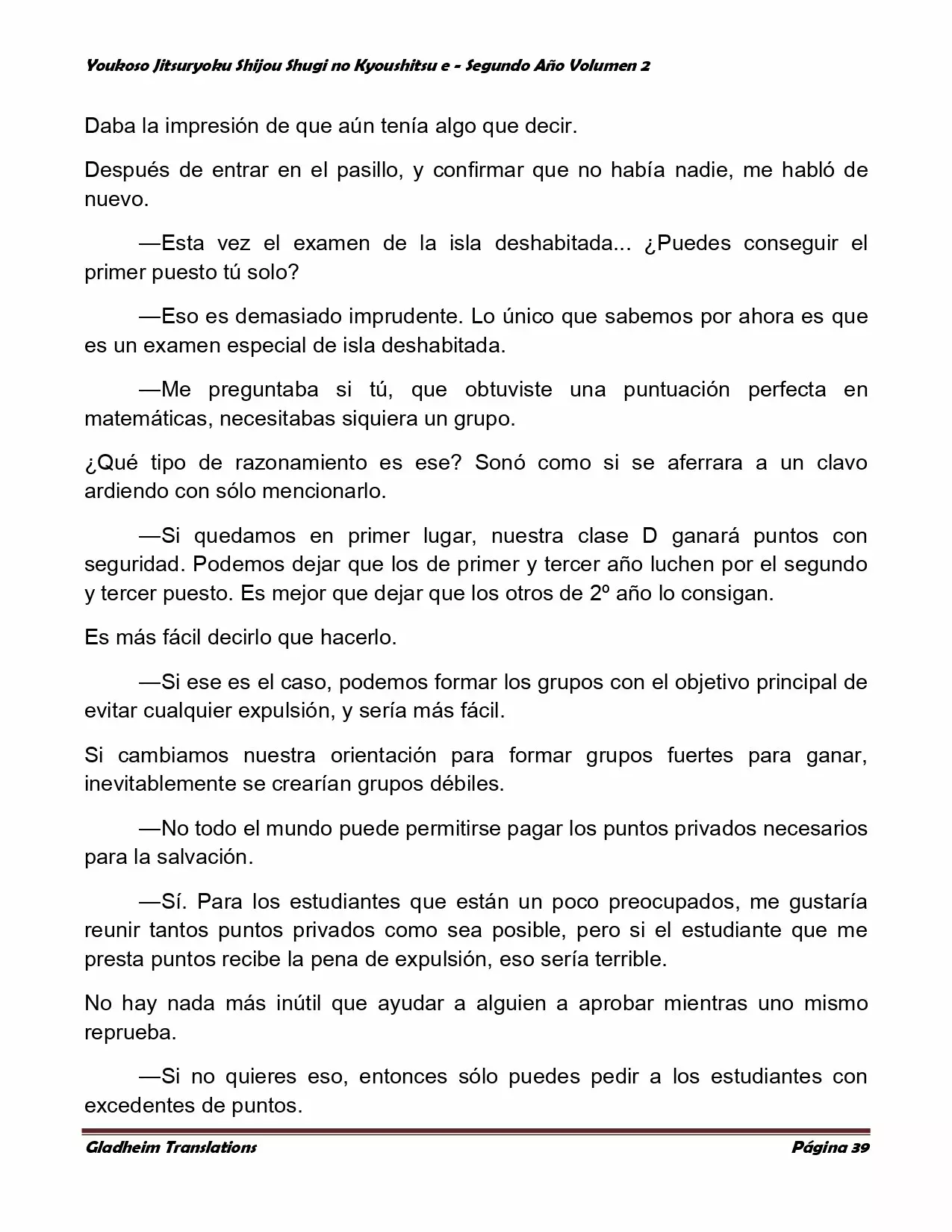 Página 39 del Manga