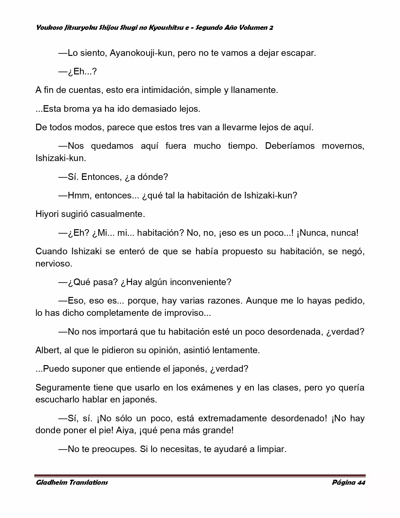 Página 44 del Manga
