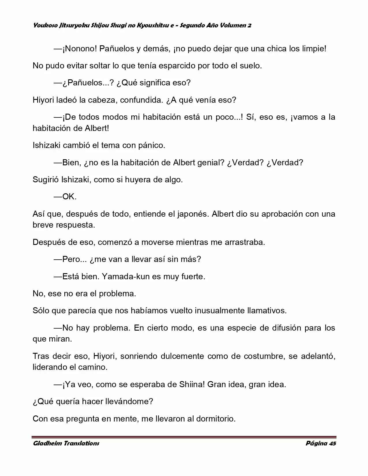 Página 45 del Manga