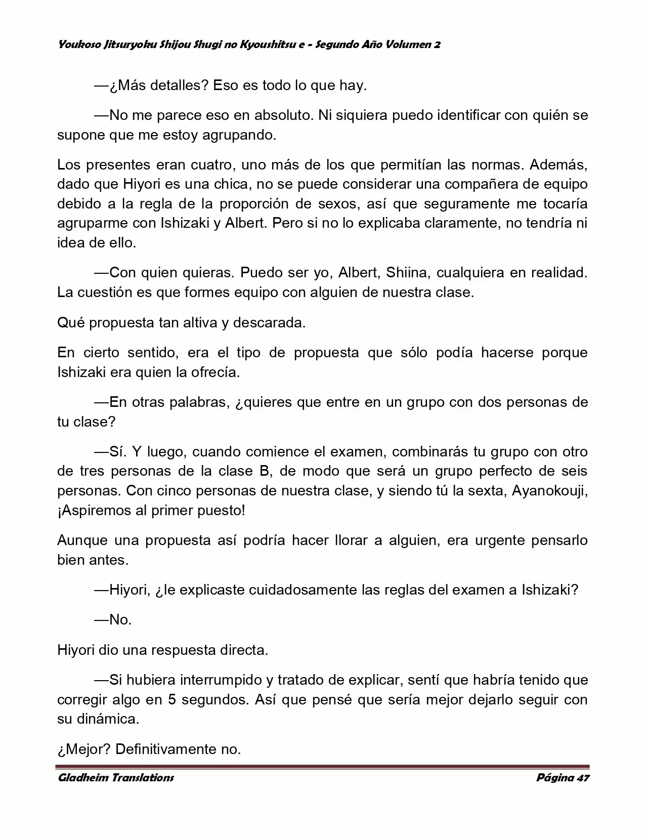 Página 47 del Manga