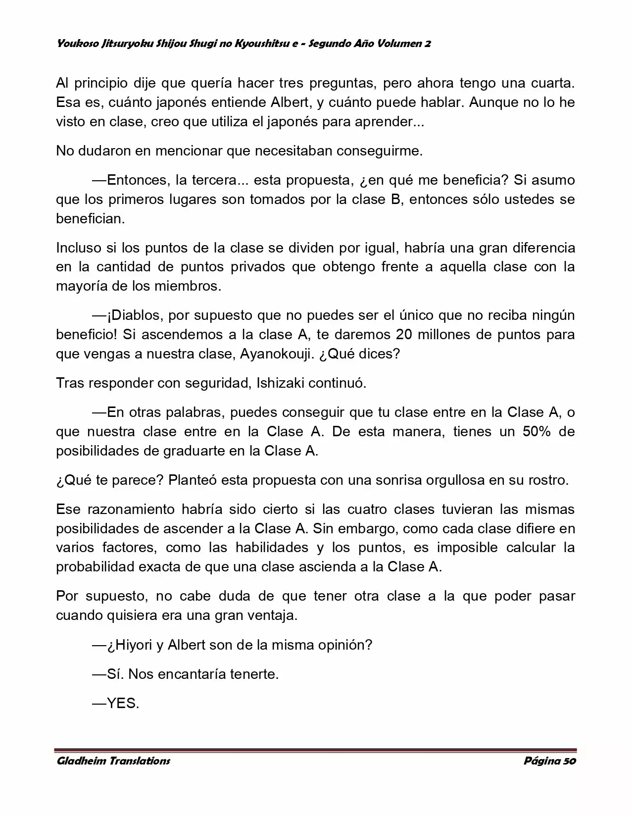 Página 50 del Manga