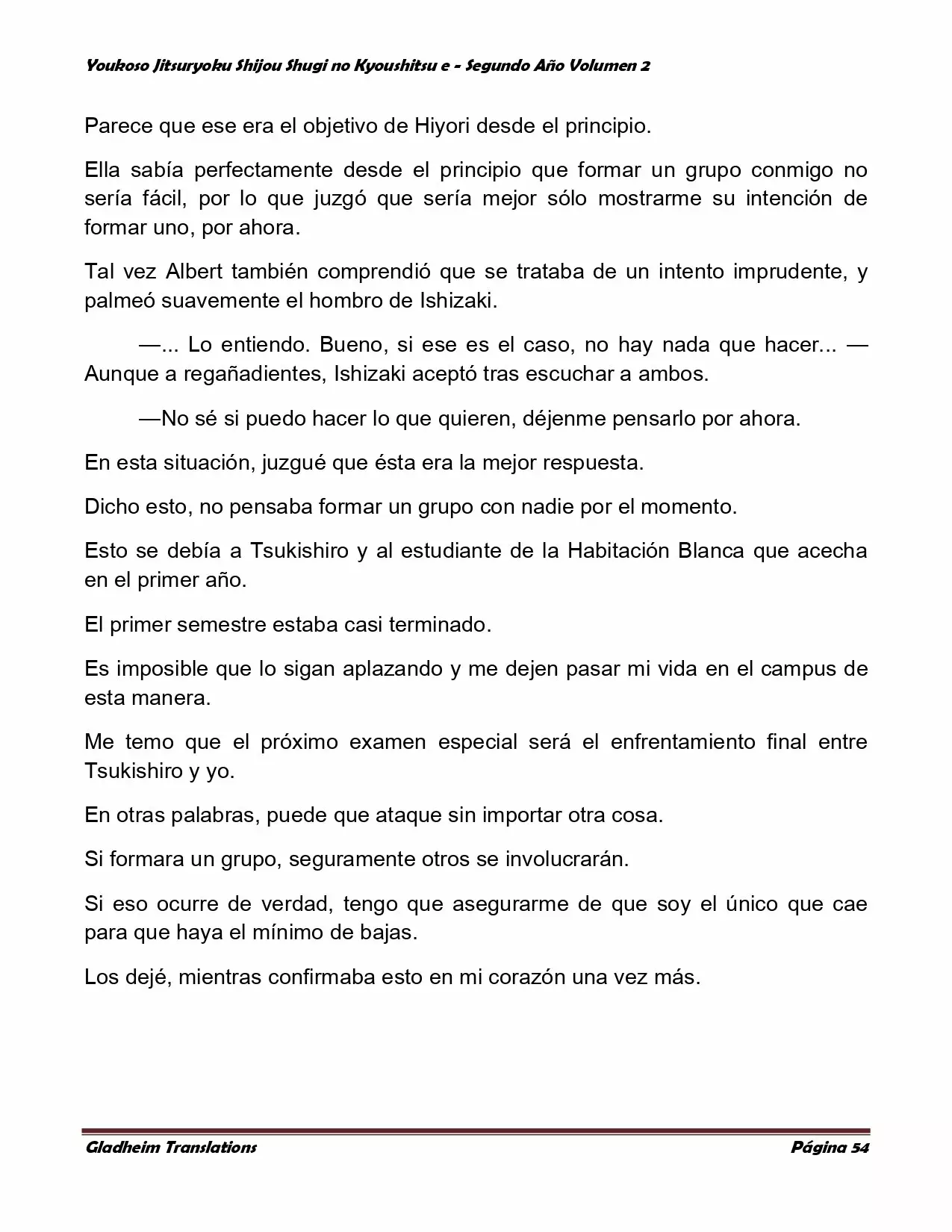 Página 54 del Manga