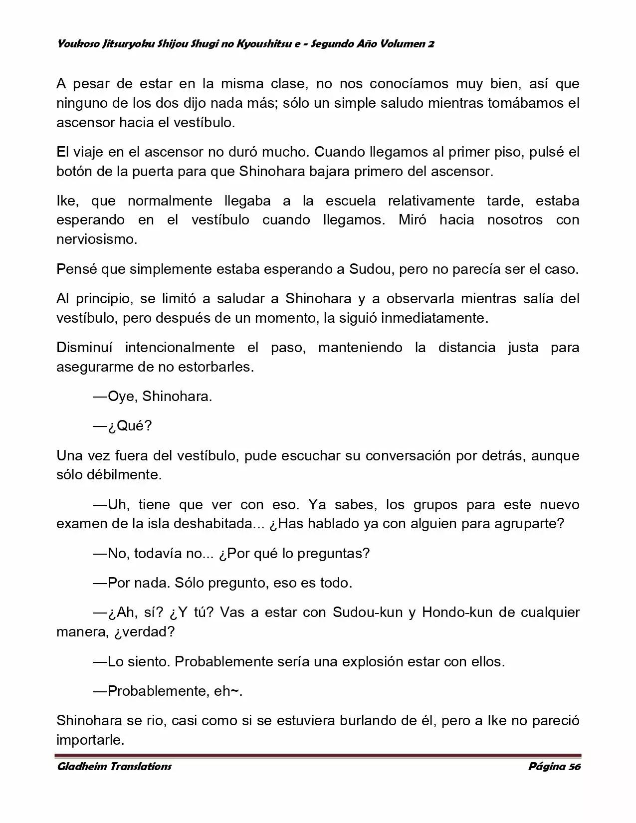 Página 56 del Manga