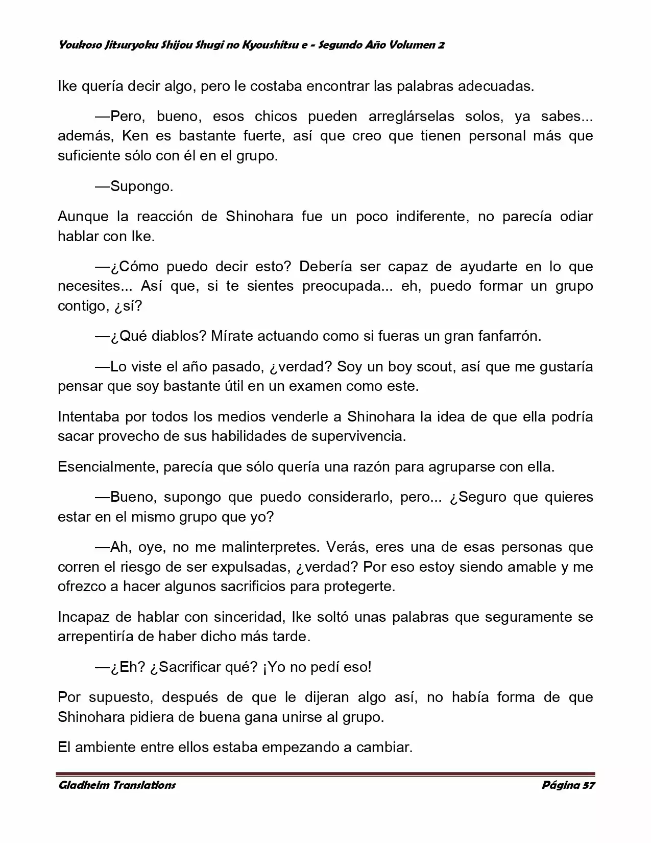 Página 57 del Manga