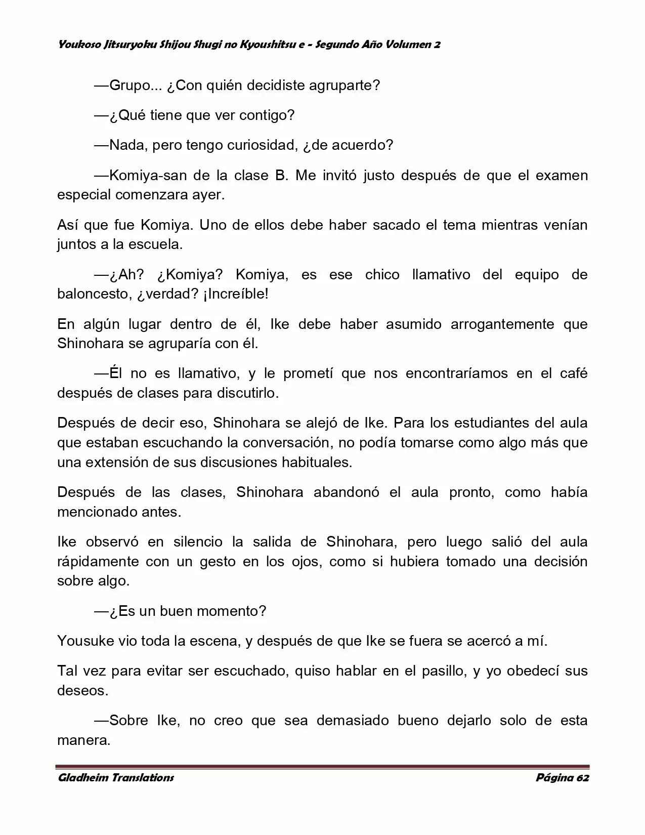 Página 62 del Manga