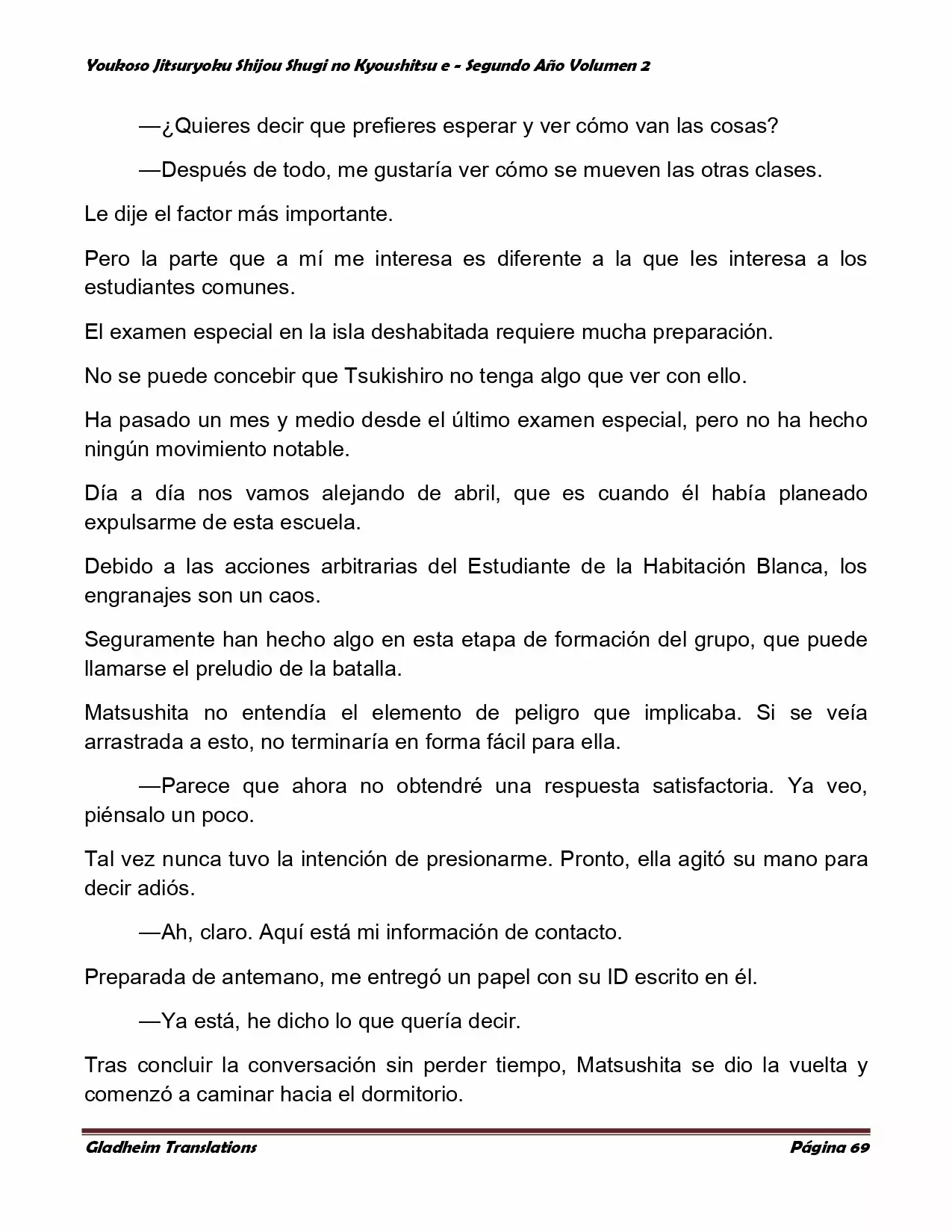 Página 69 del Manga