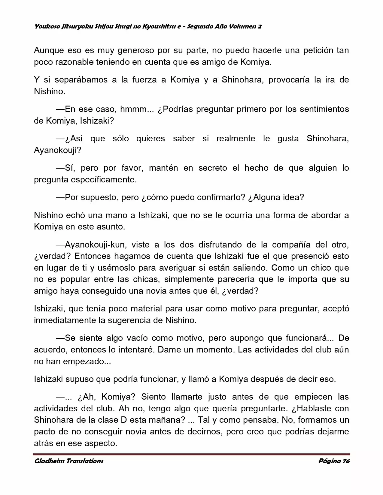 Página 76 del Manga