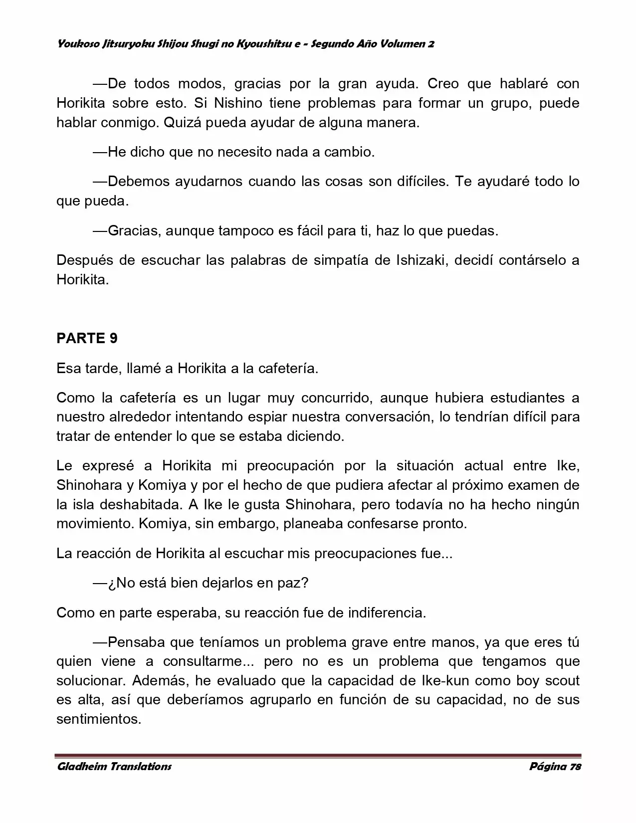 Página 78 del Manga