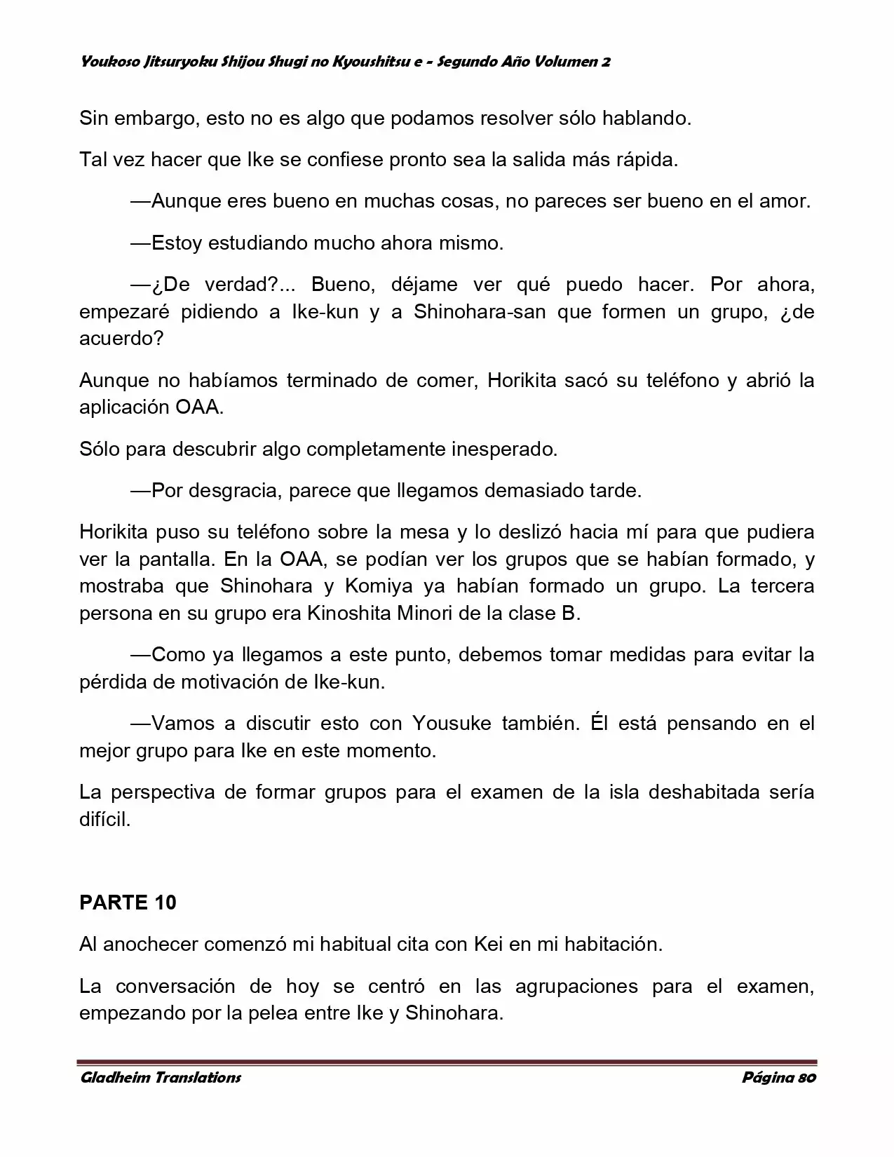 Página 80 del Manga