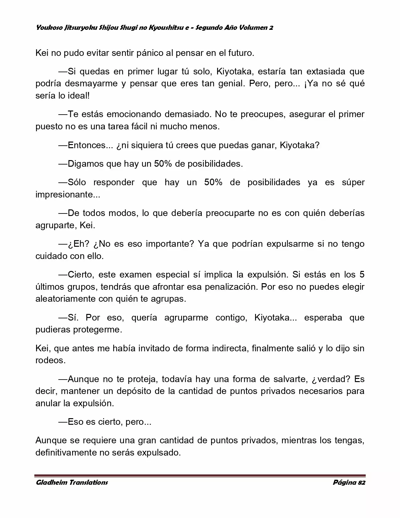 Página 82 del Manga