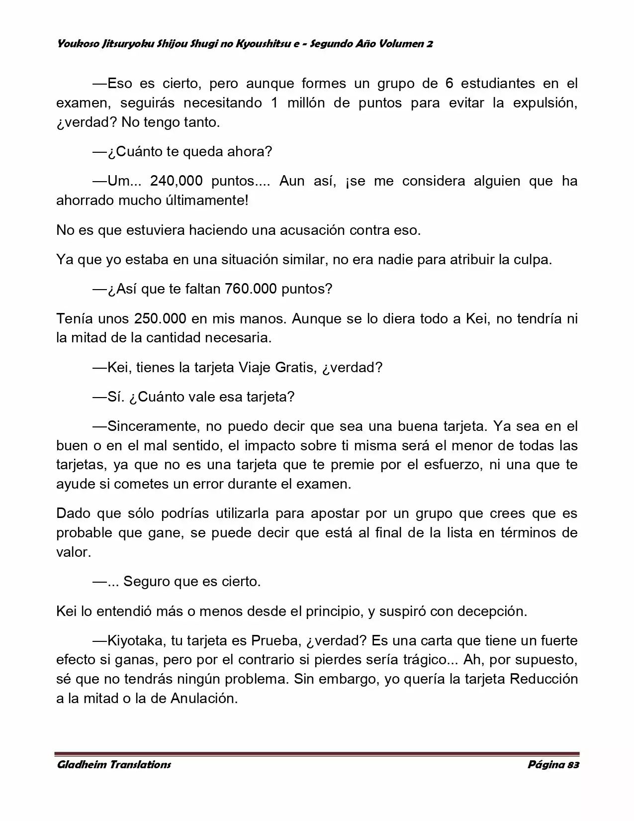 Página 83 del Manga