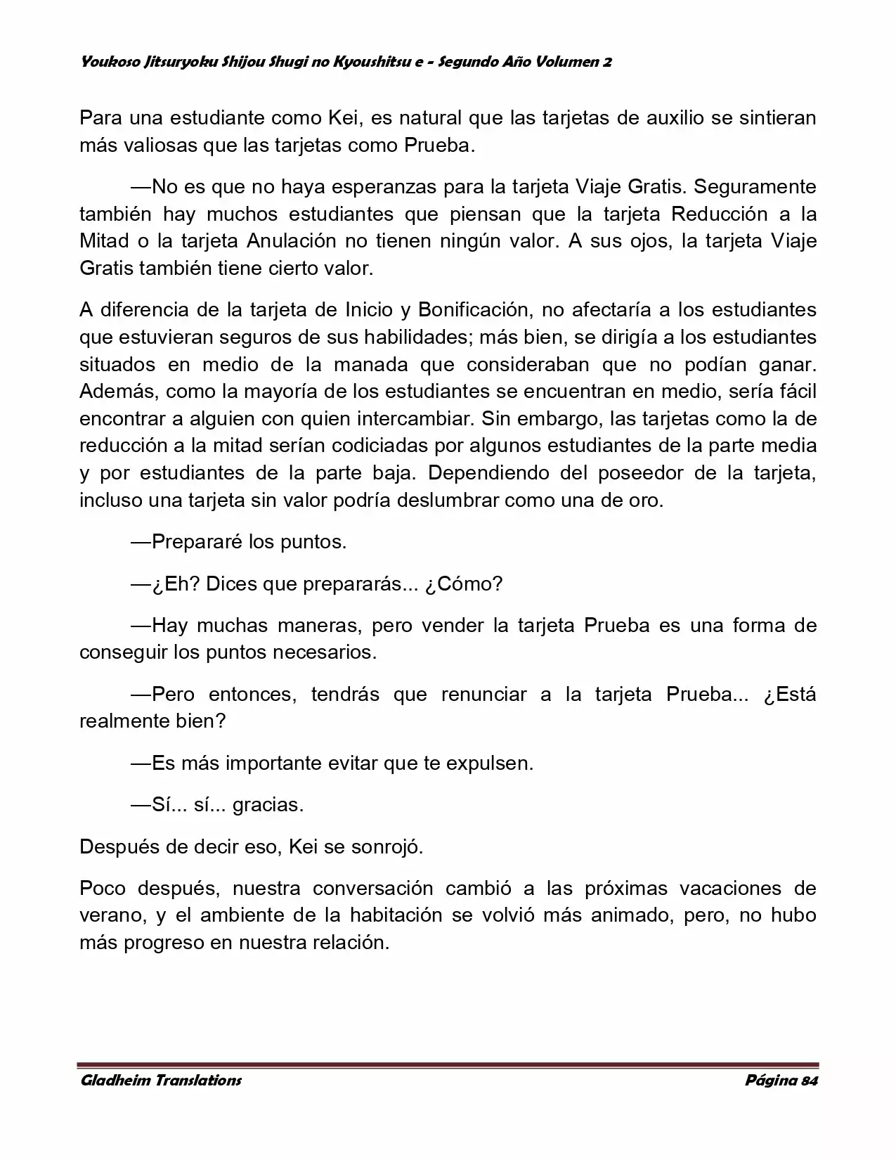 Página 84 del Manga